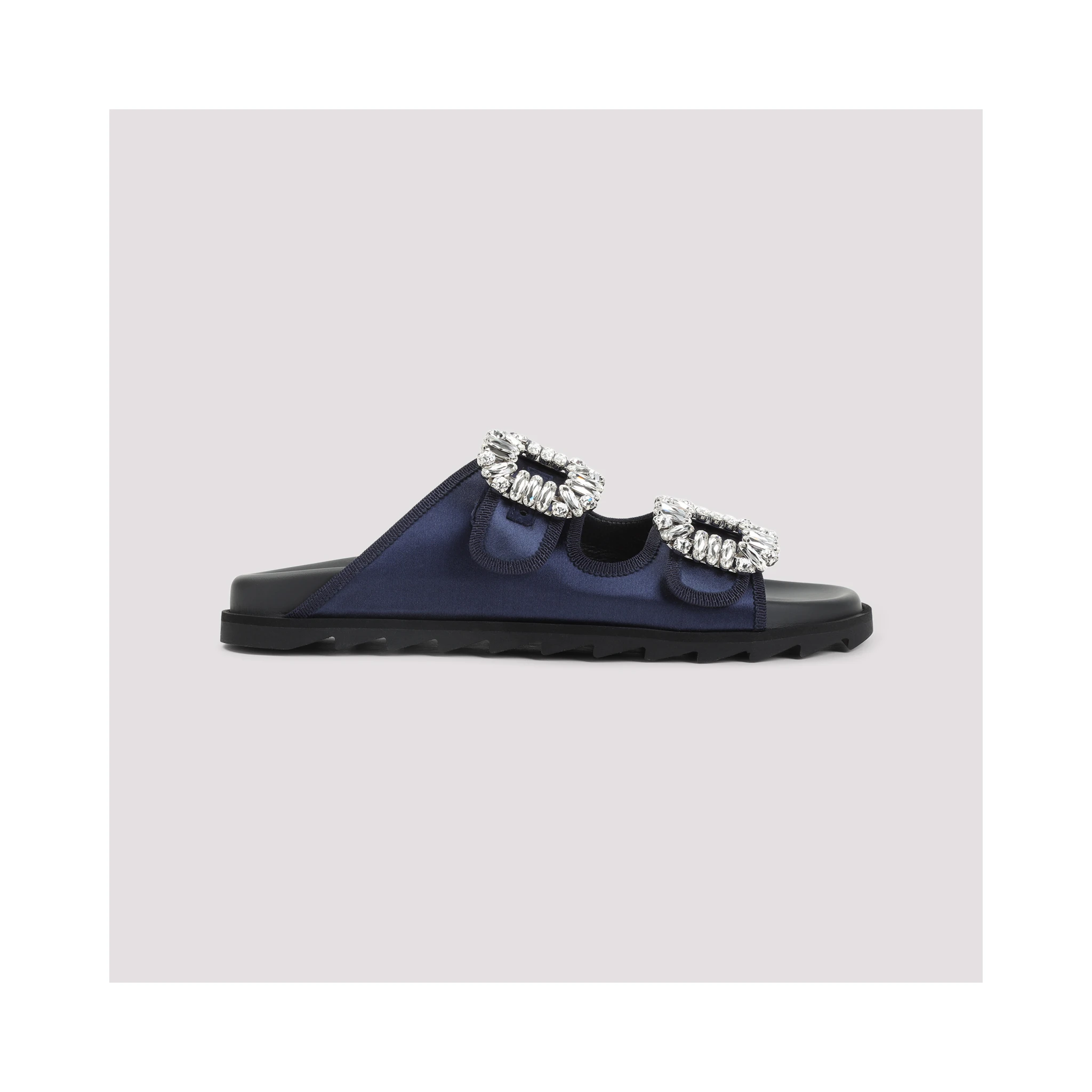 Roger Vivier Slidy Strass Bord Gros Mules