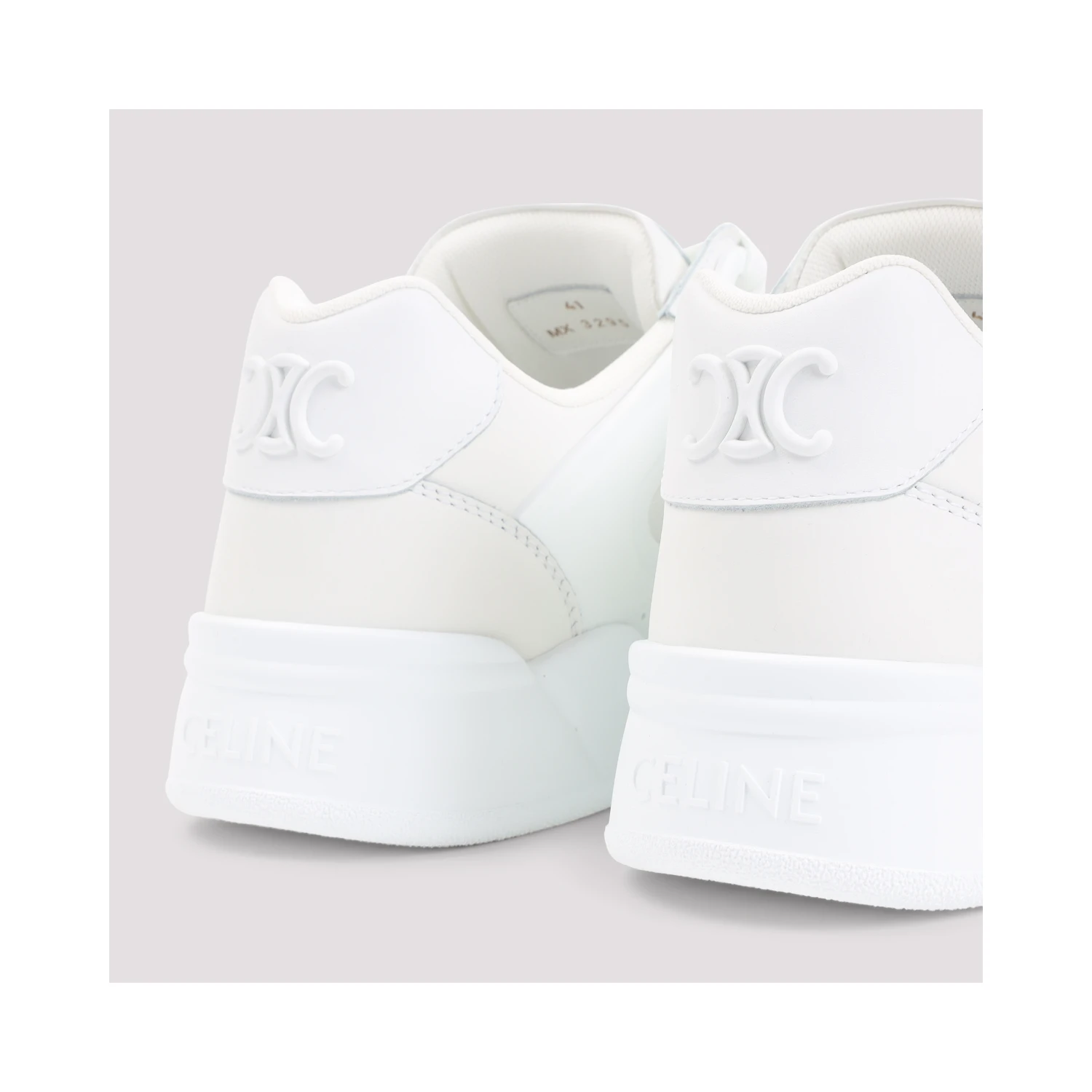 Celine CT-09 Leather, Rubber and Mesh Sneakers
