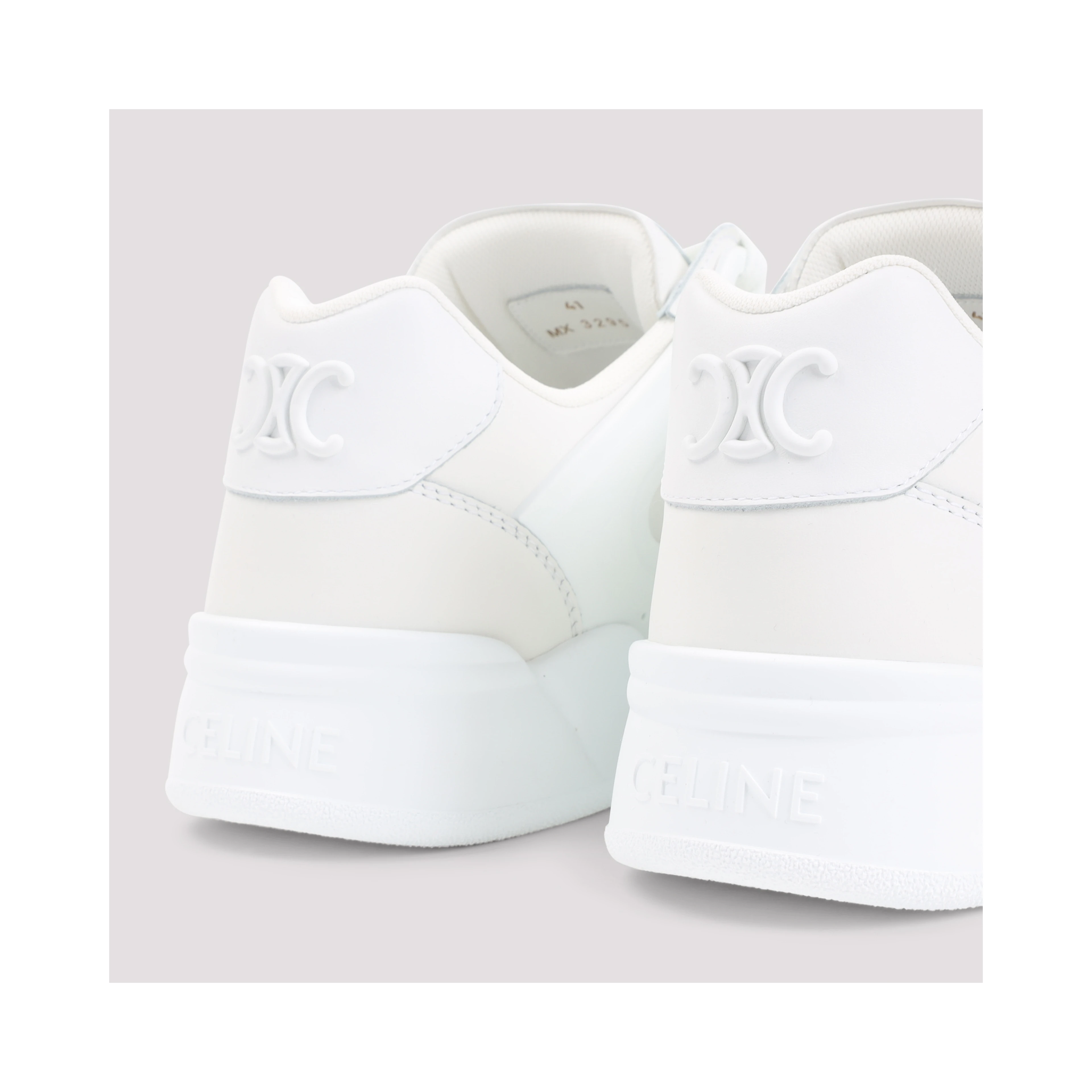 Celine CT-09 Leather, Rubber and Mesh Sneakers