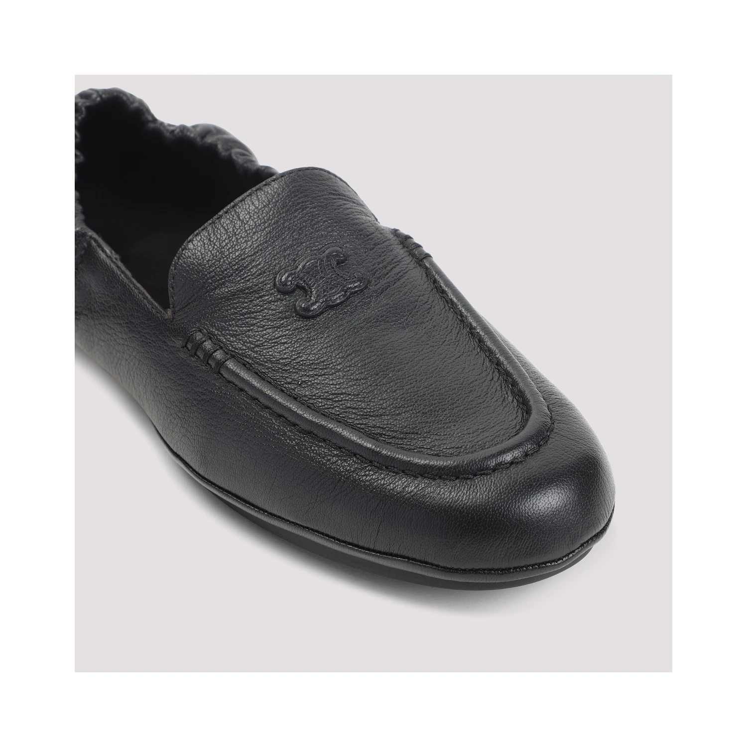 Celine Leather Triomphe Loafers