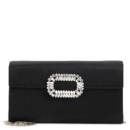 Roger Vivier Envelope Flap Sexy Choc Buckle Clutch