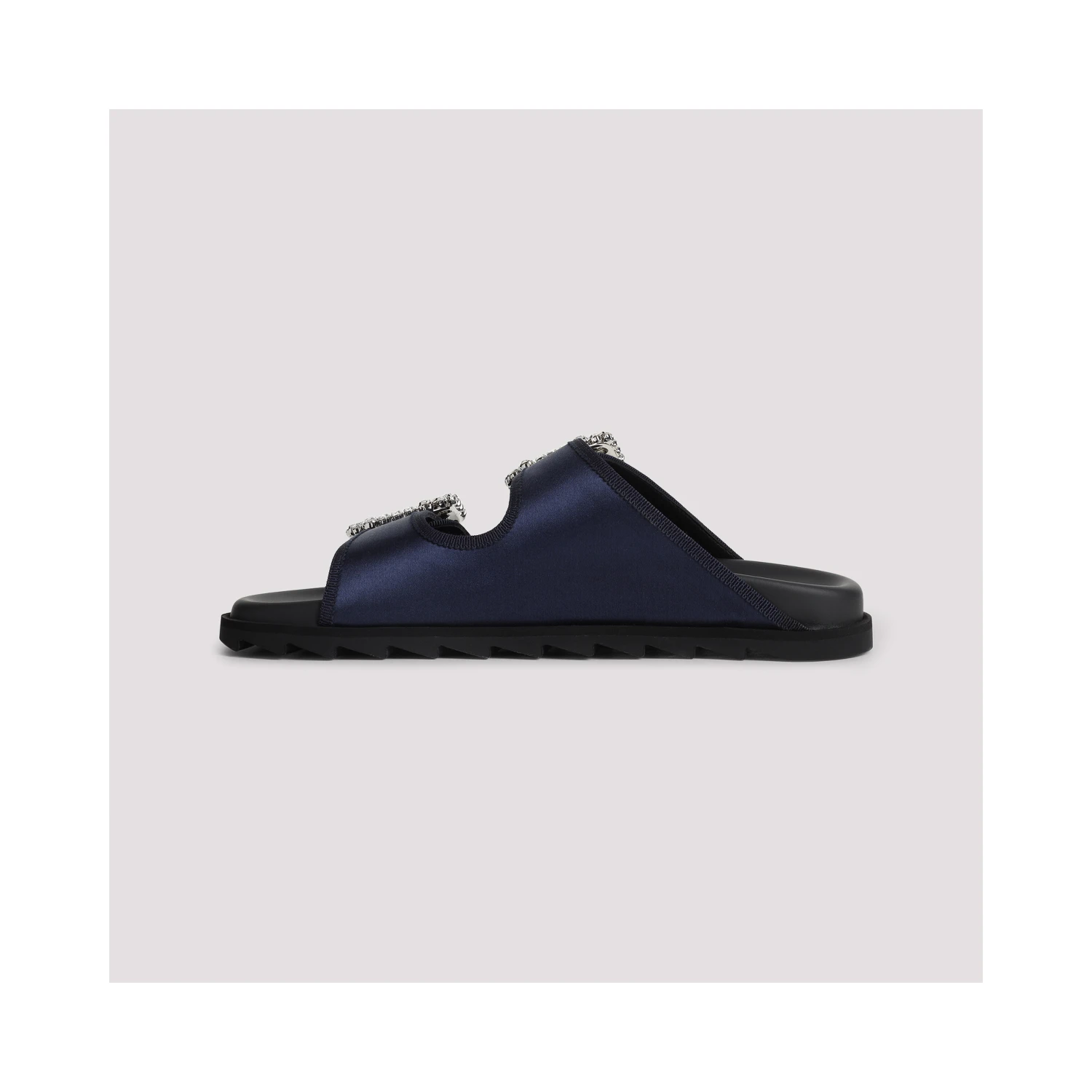 Roger Vivier Slidy Strass Bord Gros Mules