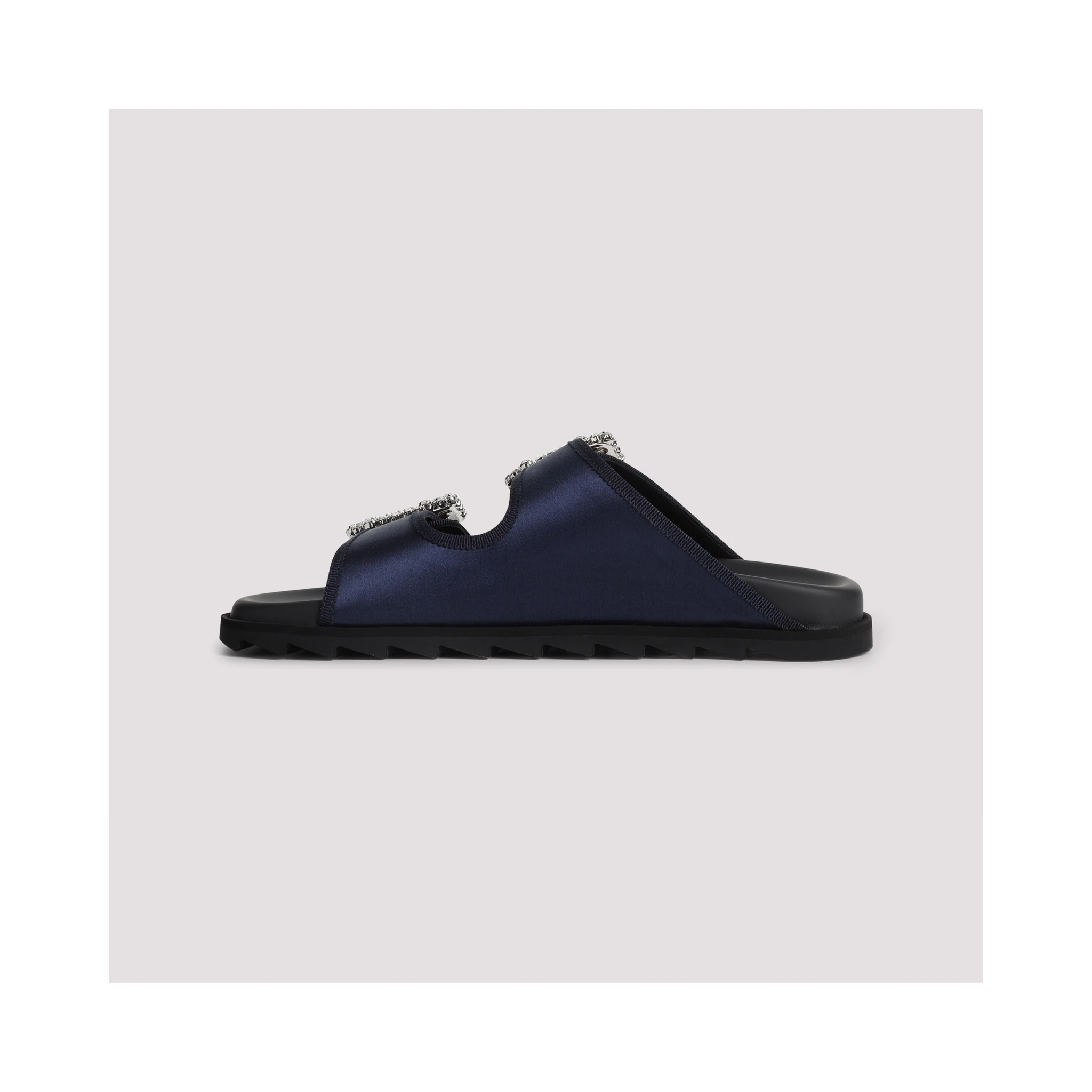 Roger Vivier Slidy Strass Bord Gros Mules