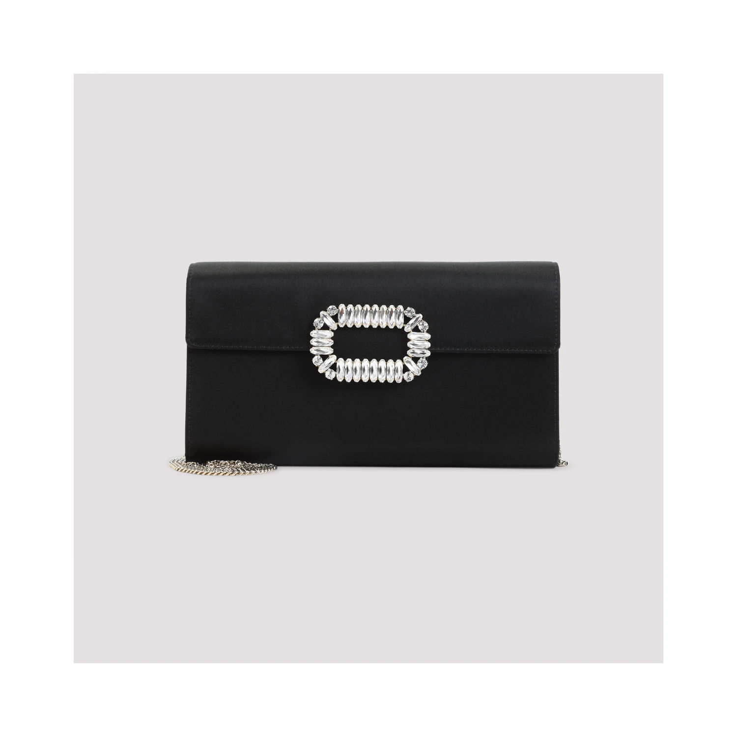Roger Vivier Envelope Flap Sexy Choc Buckle Clutch
