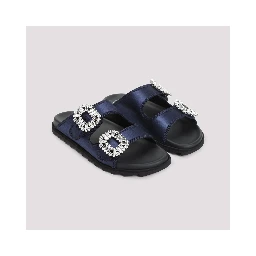 Roger Vivier Slidy Strass Bord Gros Mules