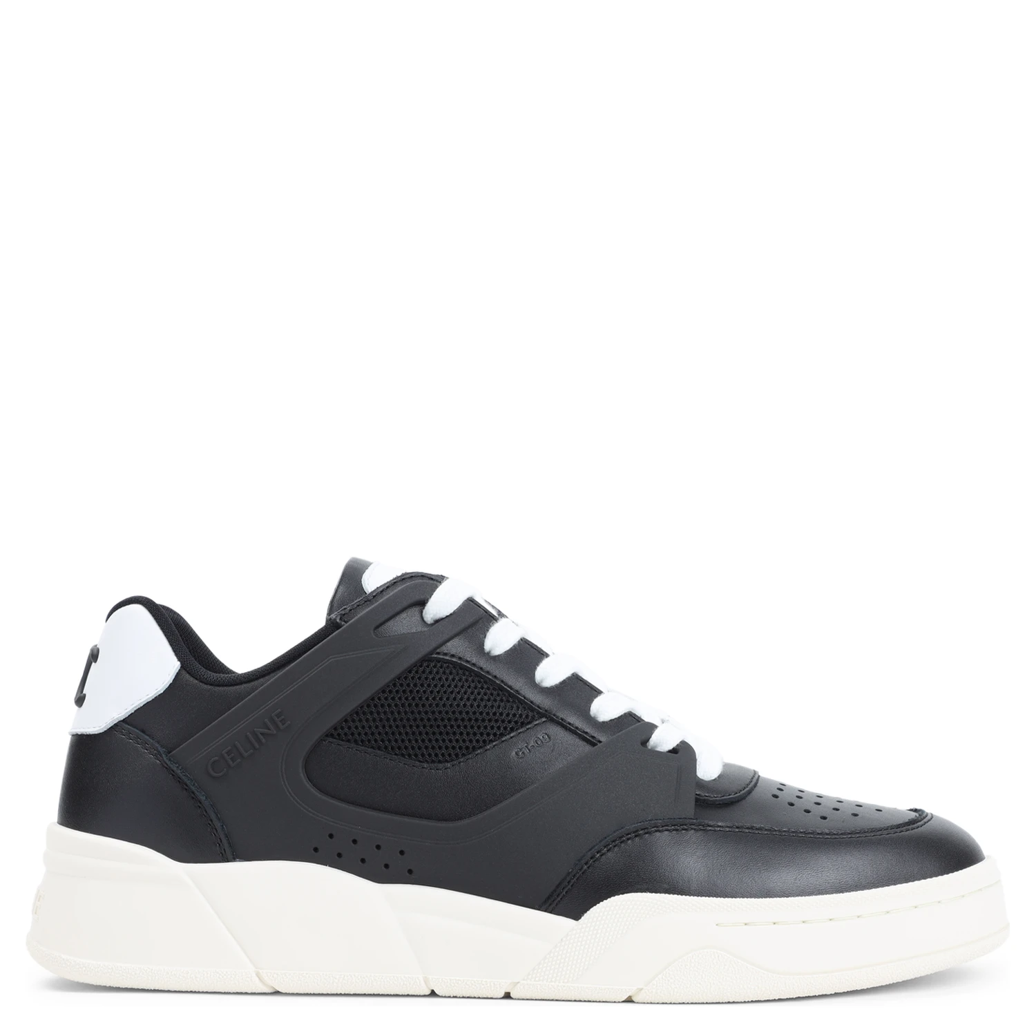 Celine CT-09 Leather, Rubber and Mesh Sneakers