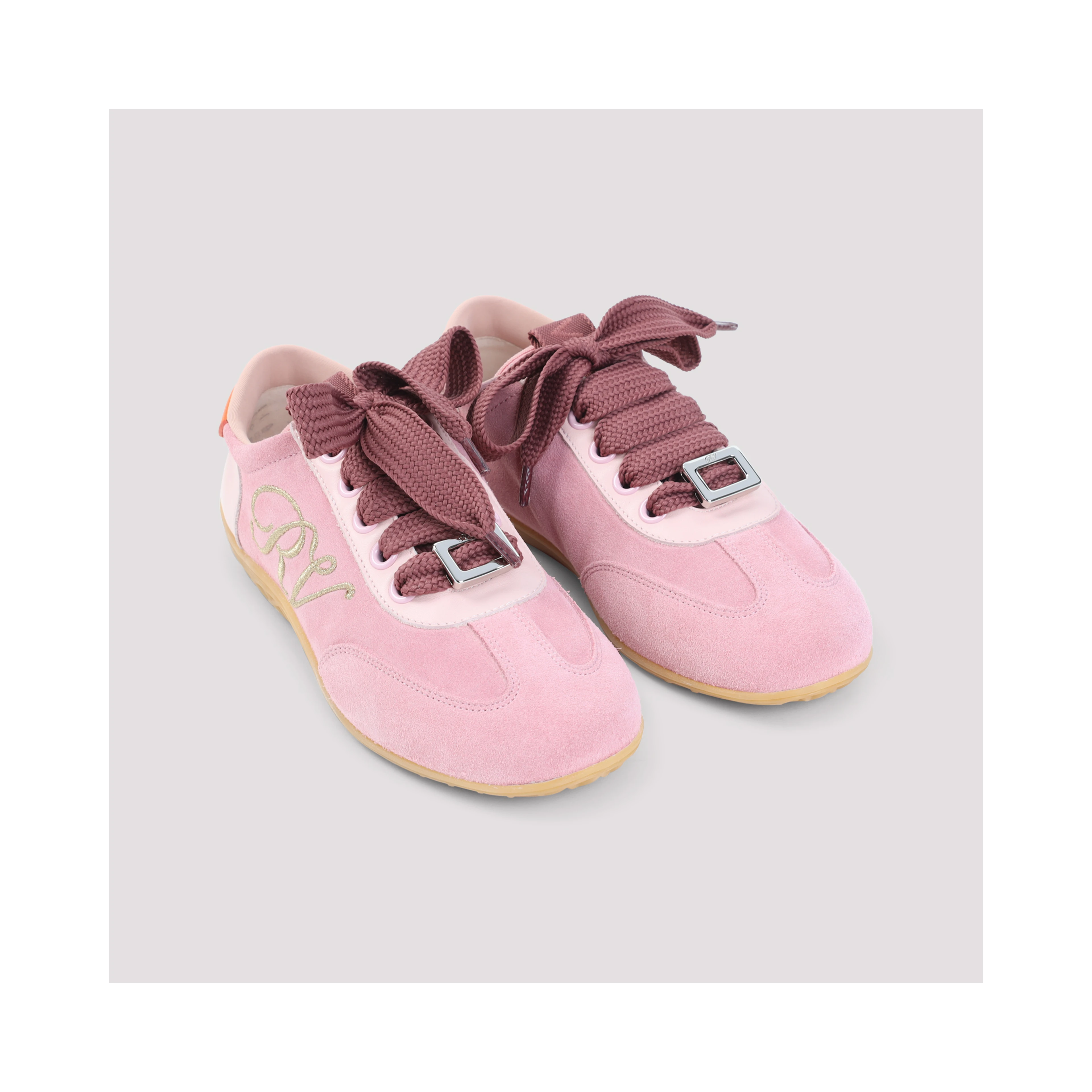 Roger Vivier Pink Low Top Sneakers