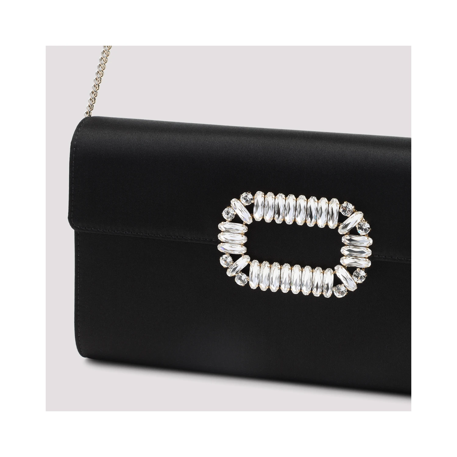 Roger Vivier Envelope Flap Sexy Choc Buckle Clutch