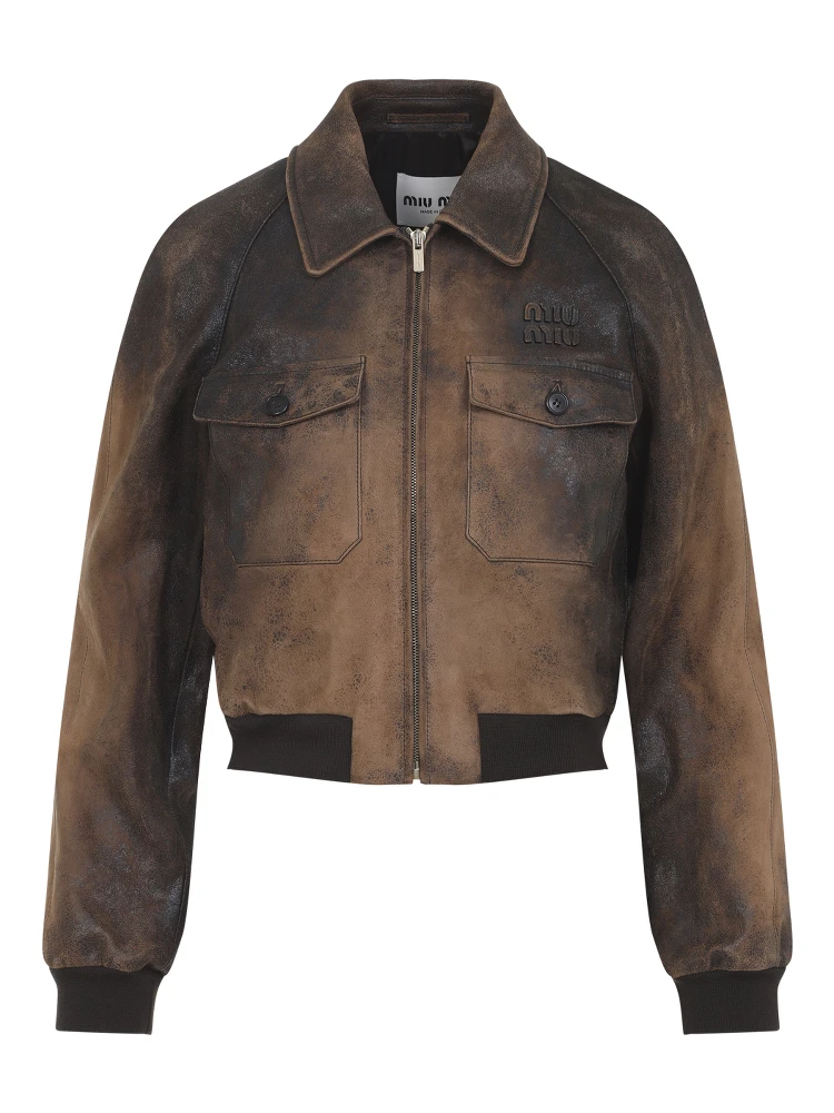 Miu Miu Lamb Leather Jacket alternative