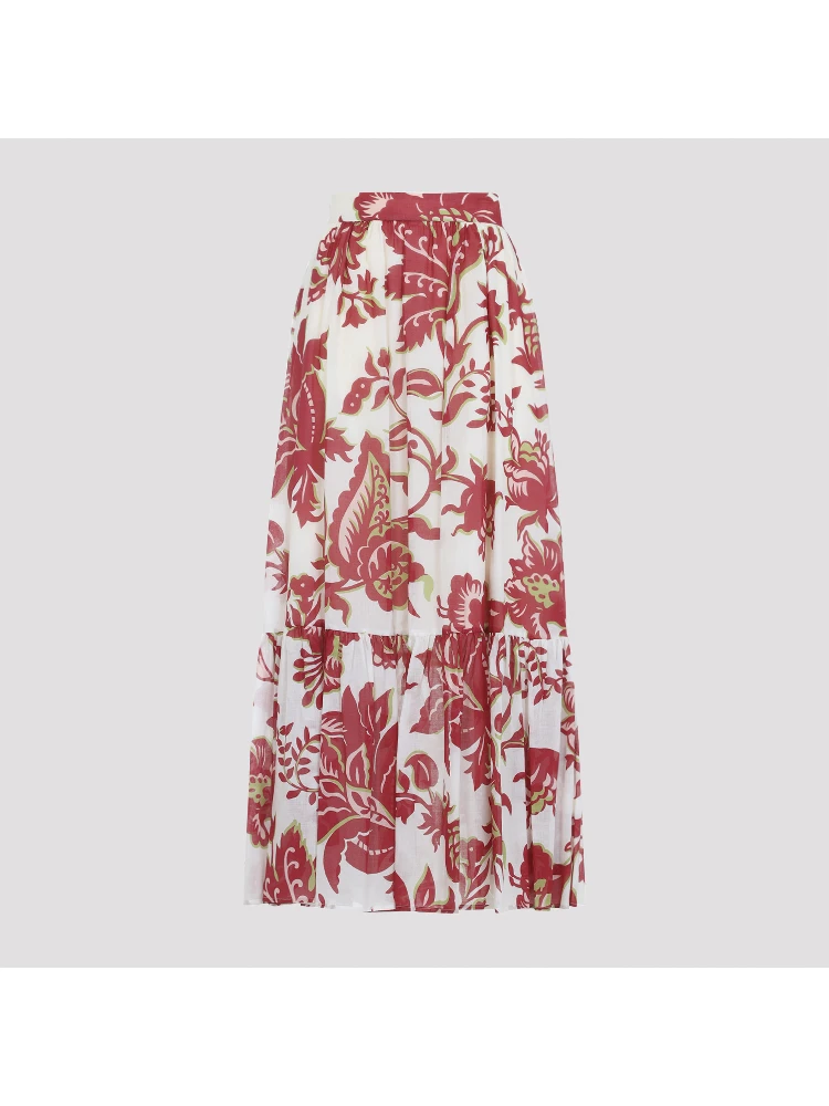 Etro Flounce Hem Maxi Skirt