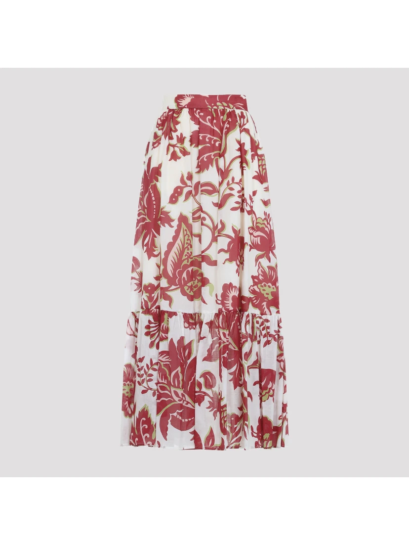Etro Flounce Hem Maxi Skirt