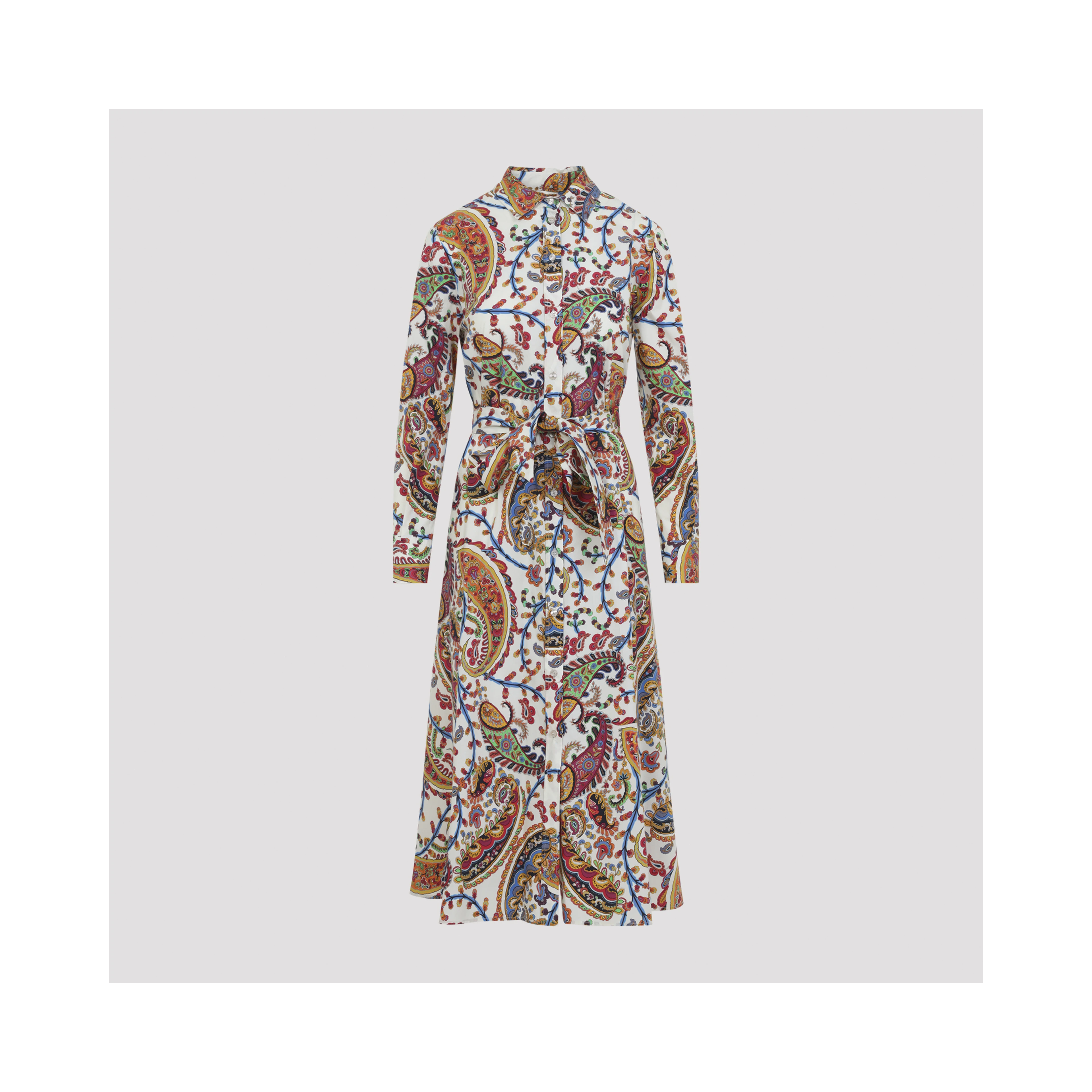Etro Belted Midi Dress