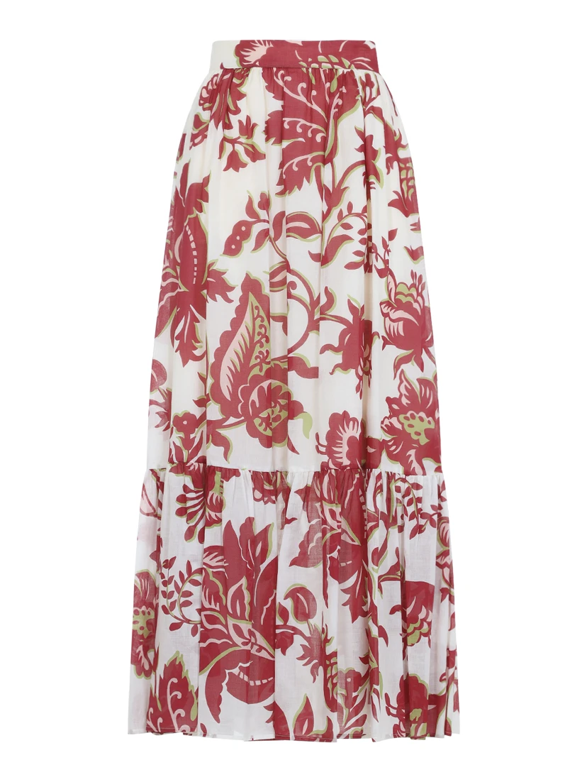 Etro Flounce Hem Maxi Skirt