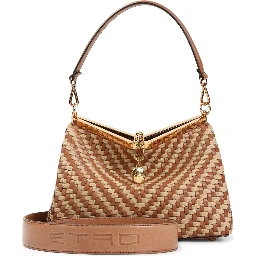 Etro Vela M Rafia Shoulder Bag