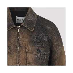 Miu Miu Lamb Leather Jacket