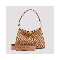 Etro Vela M Rafia Shoulder Bag