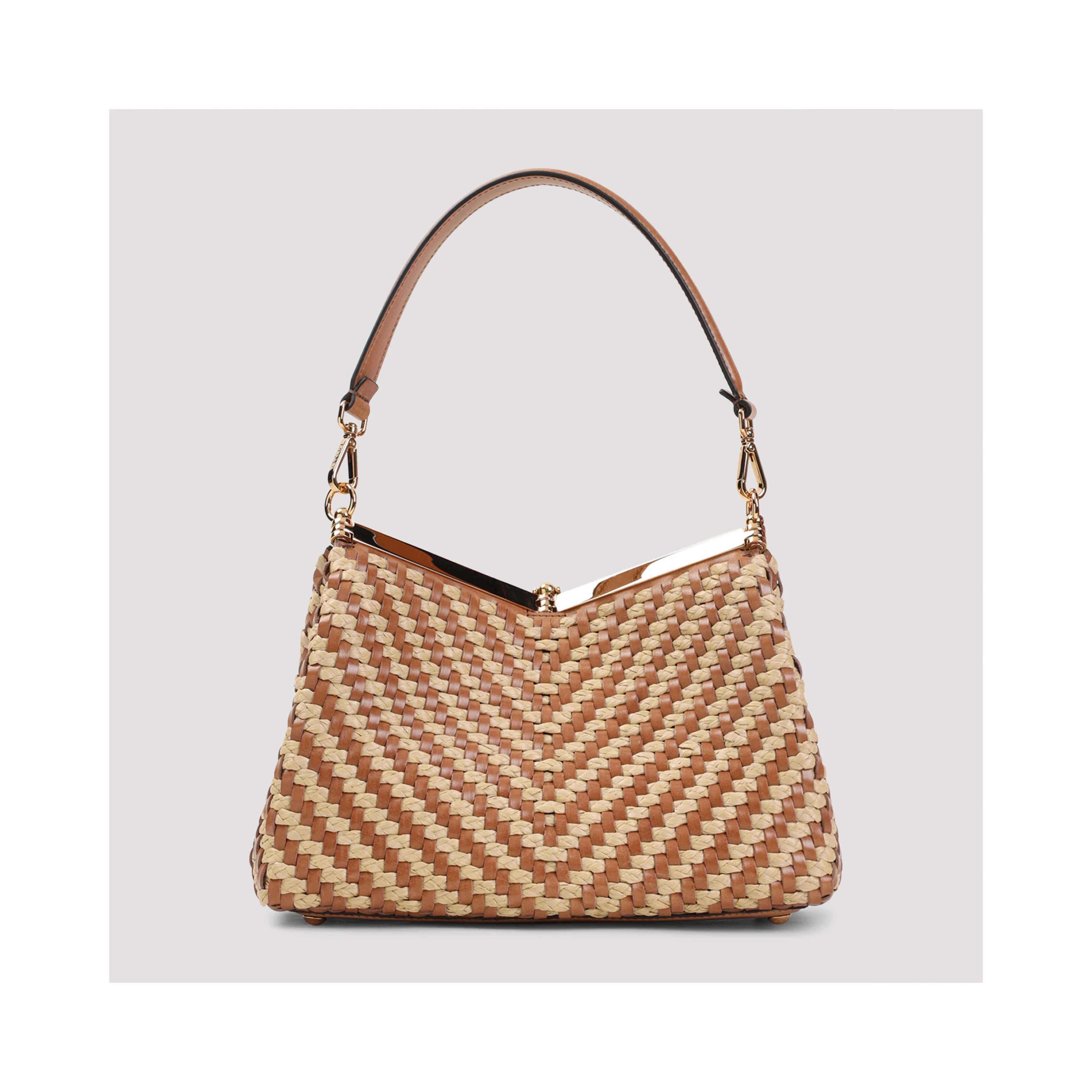 Etro Vela M Rafia Shoulder Bag