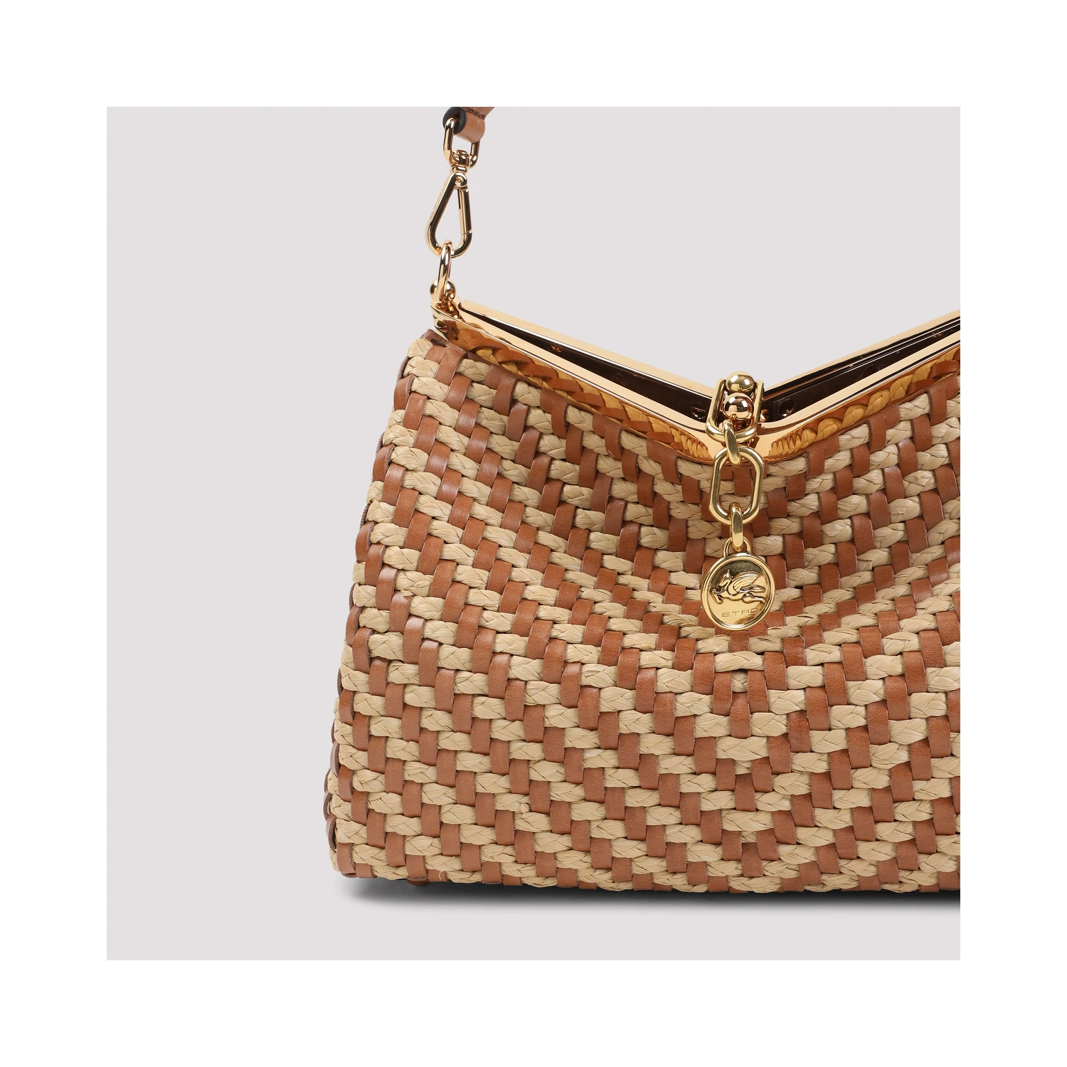 Etro Vela M Rafia Shoulder Bag