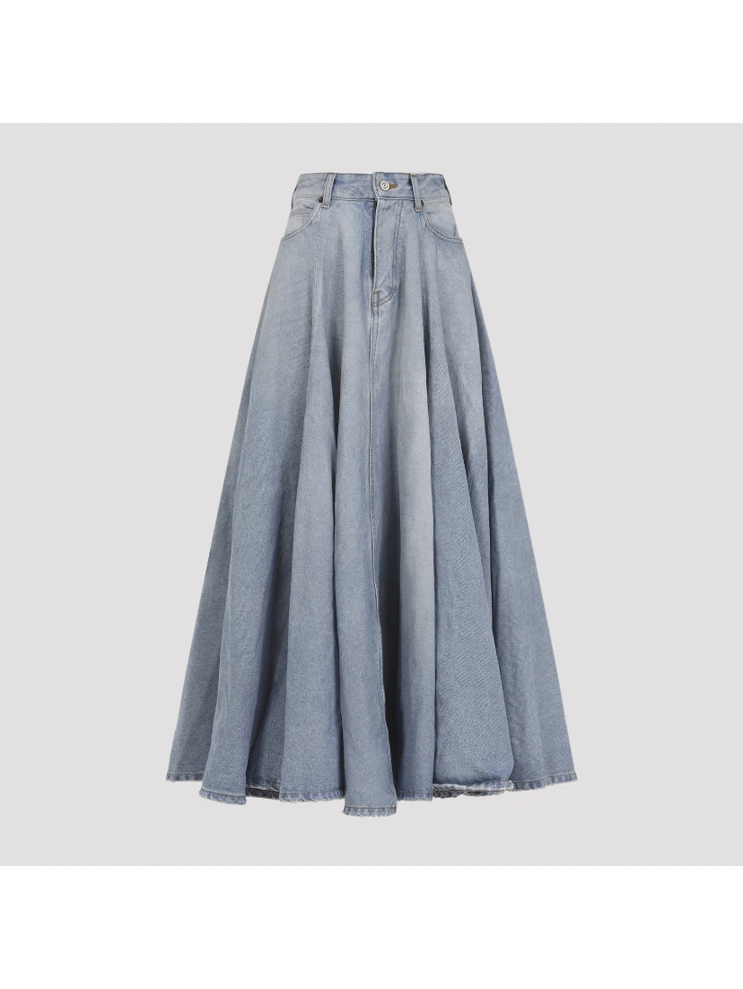 Balenciaga Godet Long Skirt