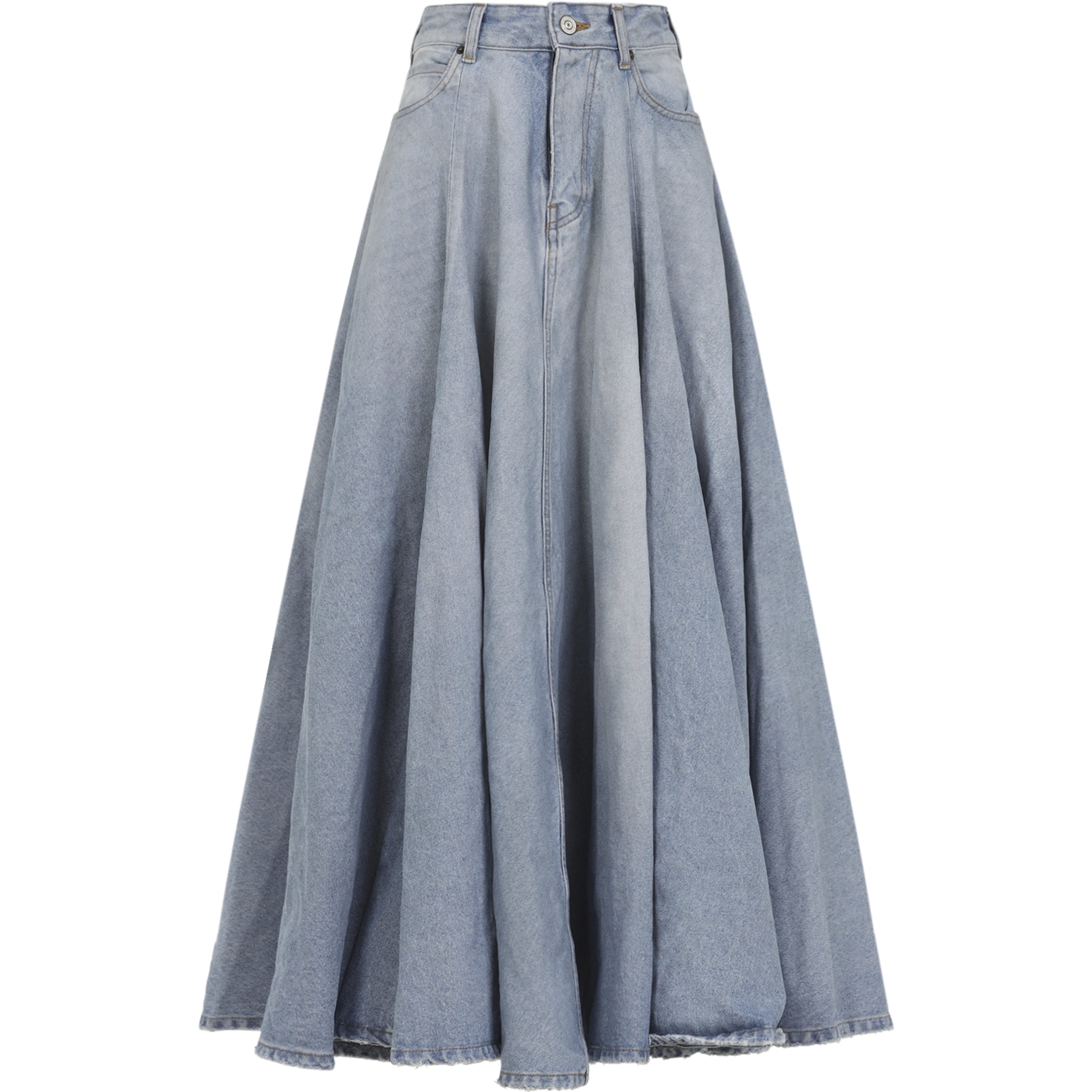 Balenciaga Godet Long Skirt