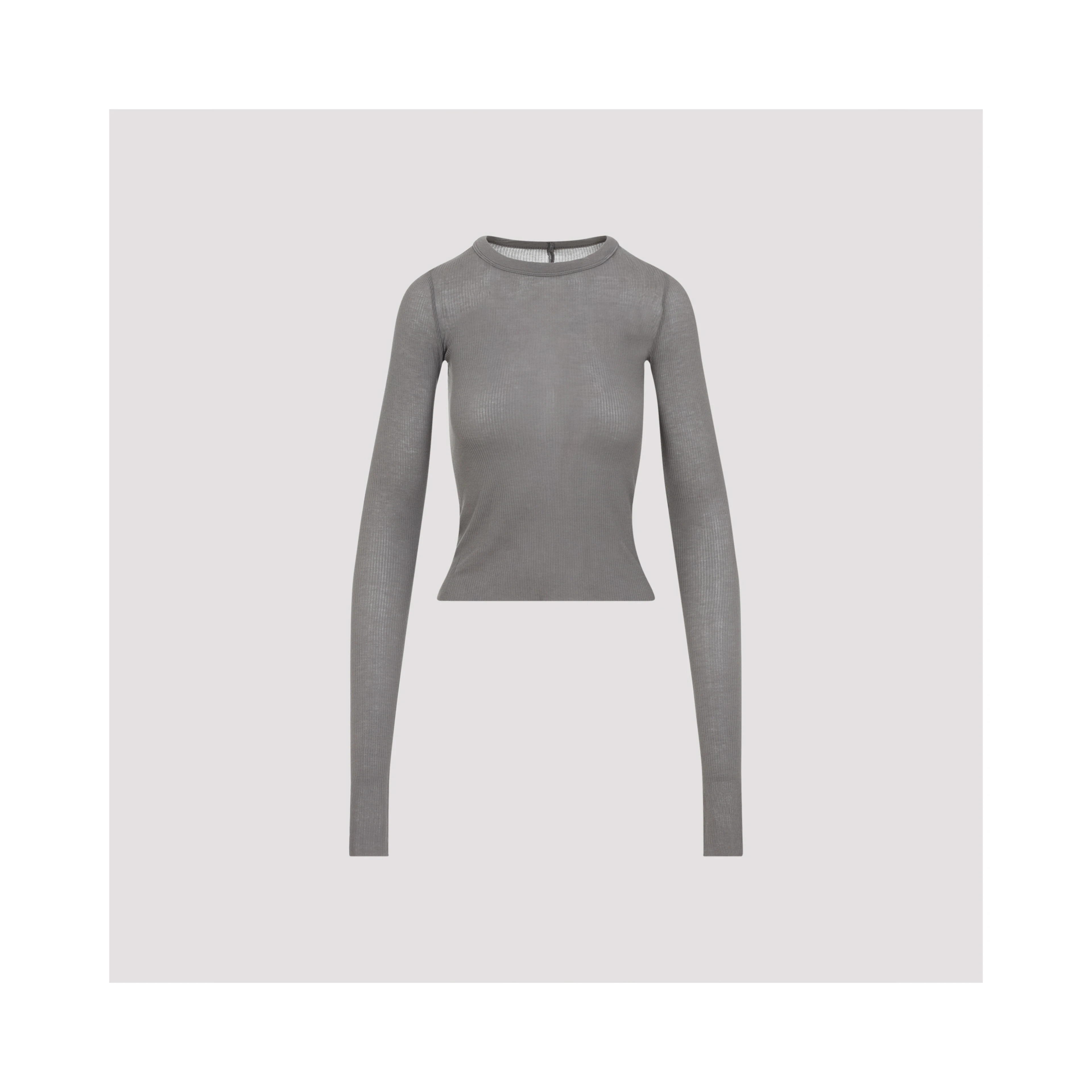 Rick Owens Cropped Rib LS T-shirt
