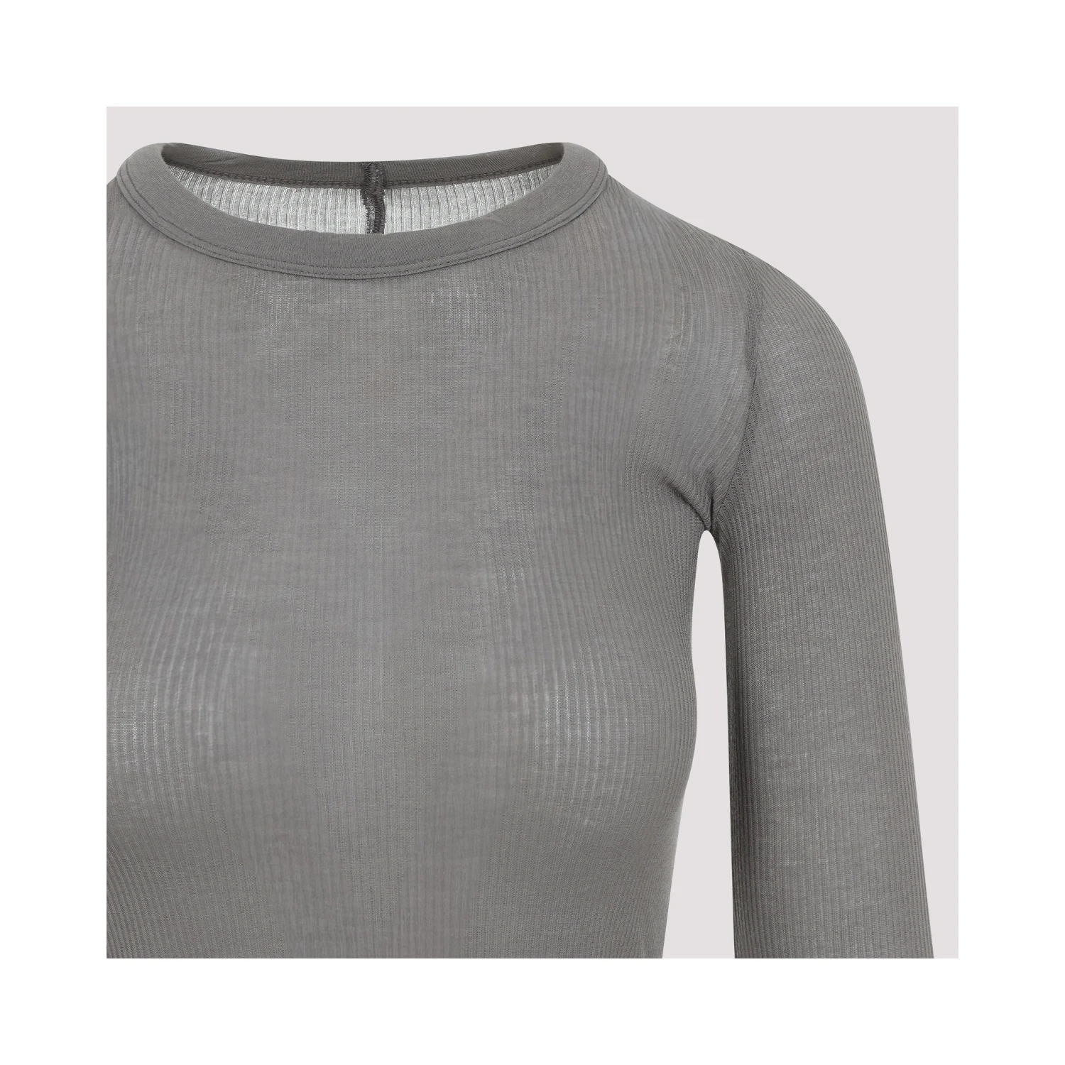 Rick Owens Cropped Rib LS T-shirt