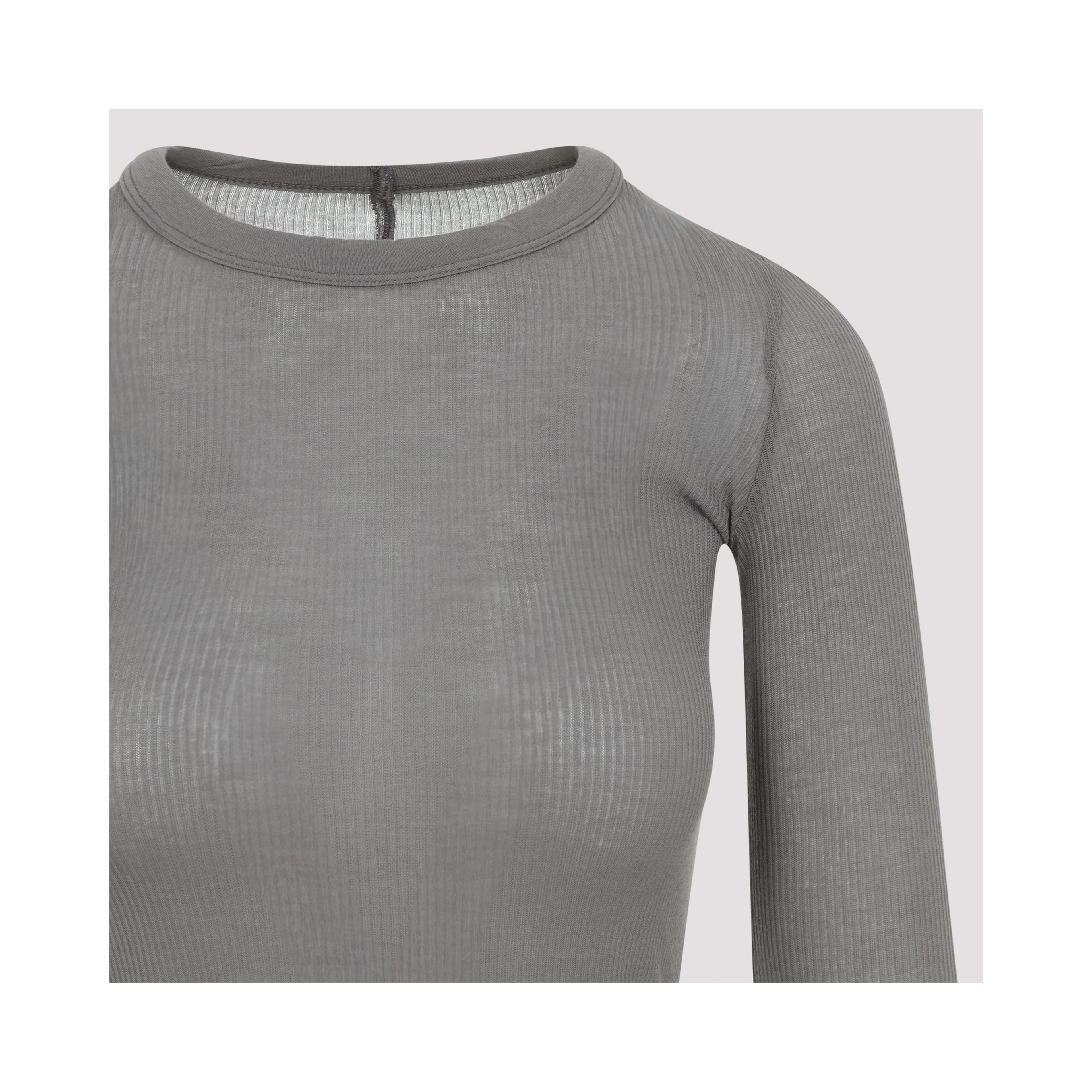 Rick Owens Cropped Rib LS T-shirt