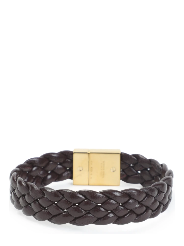 Bottega Veneta Intrecciato Leather Bracelet alternative