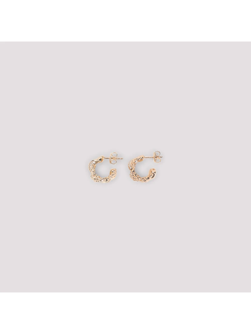 Bottega Veneta Brass Earrings