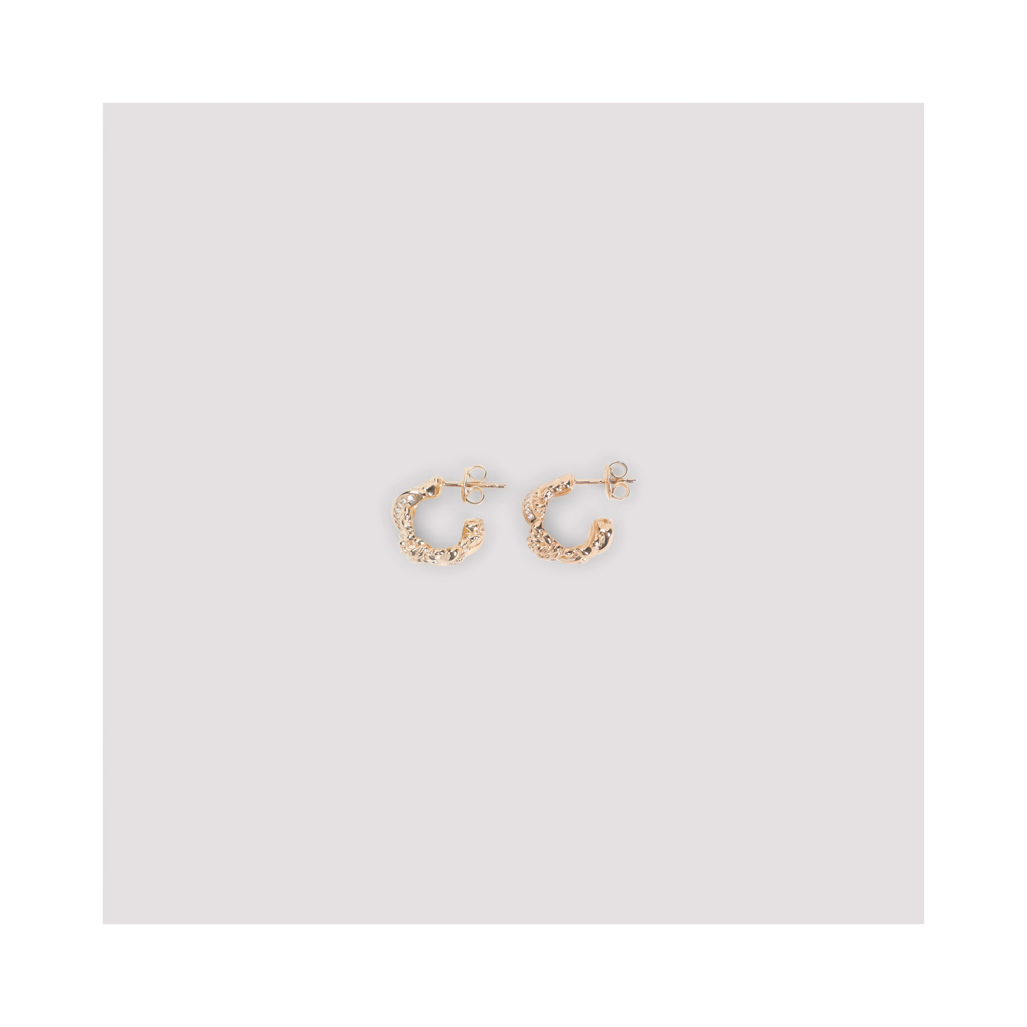 Bottega Veneta Brass Earrings