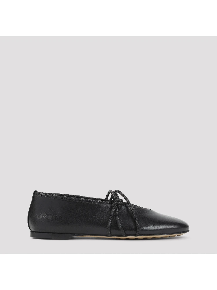 Bottega Veneta Rosa Lamb Leather Ballerinas