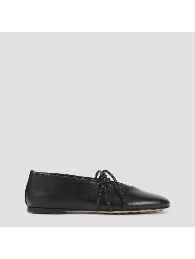 Bottega Veneta Rosa Lamb Leather Ballerinas