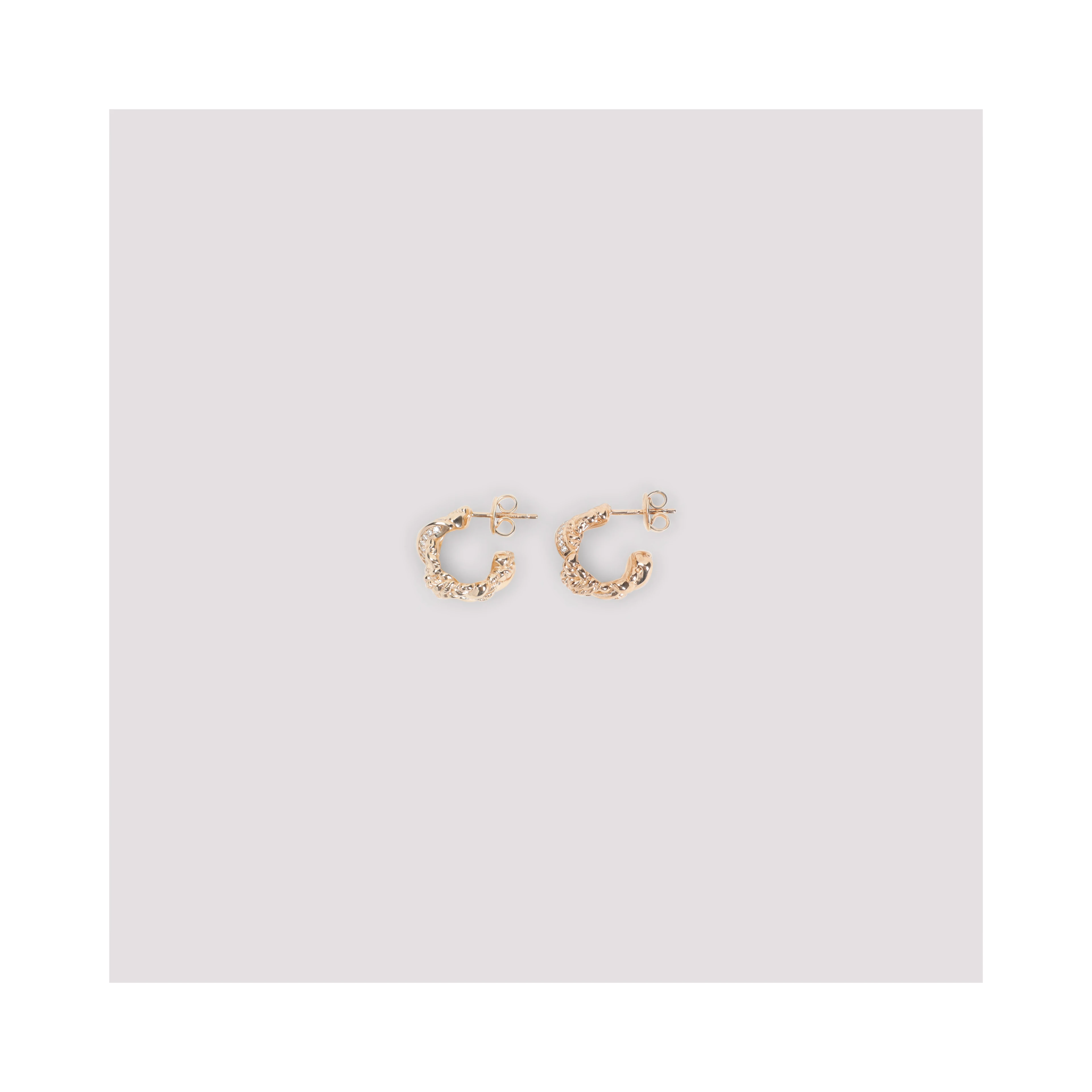 Bottega Veneta Brass Earrings
