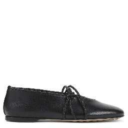 Bottega Veneta Rosa Lamb Leather Ballerinas