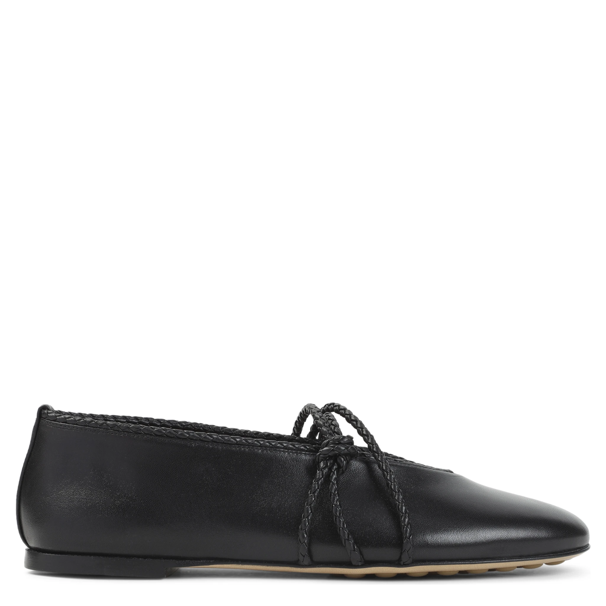 Bottega Veneta Rosa Lamb Leather Ballerinas