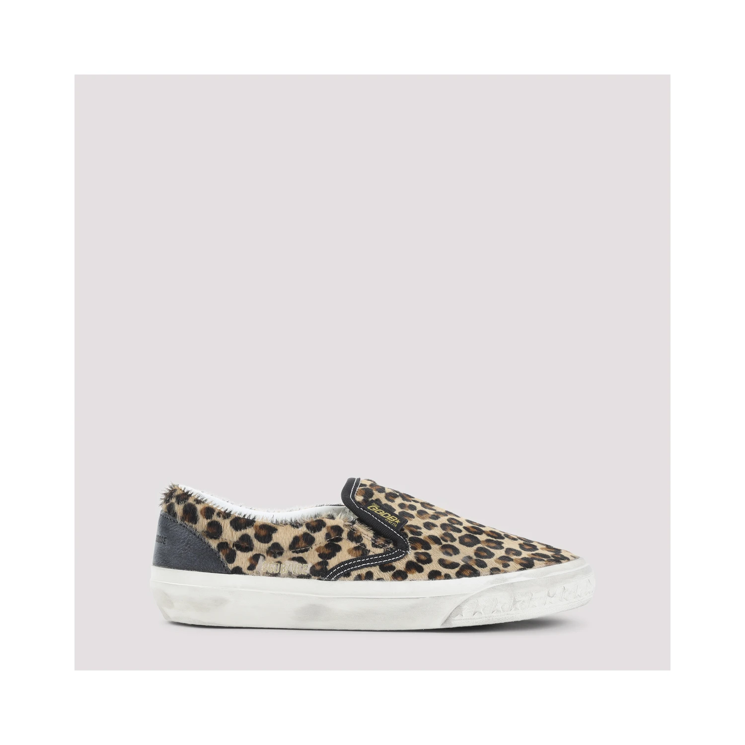 Golden Goose Leopard Slip-On Sneakers