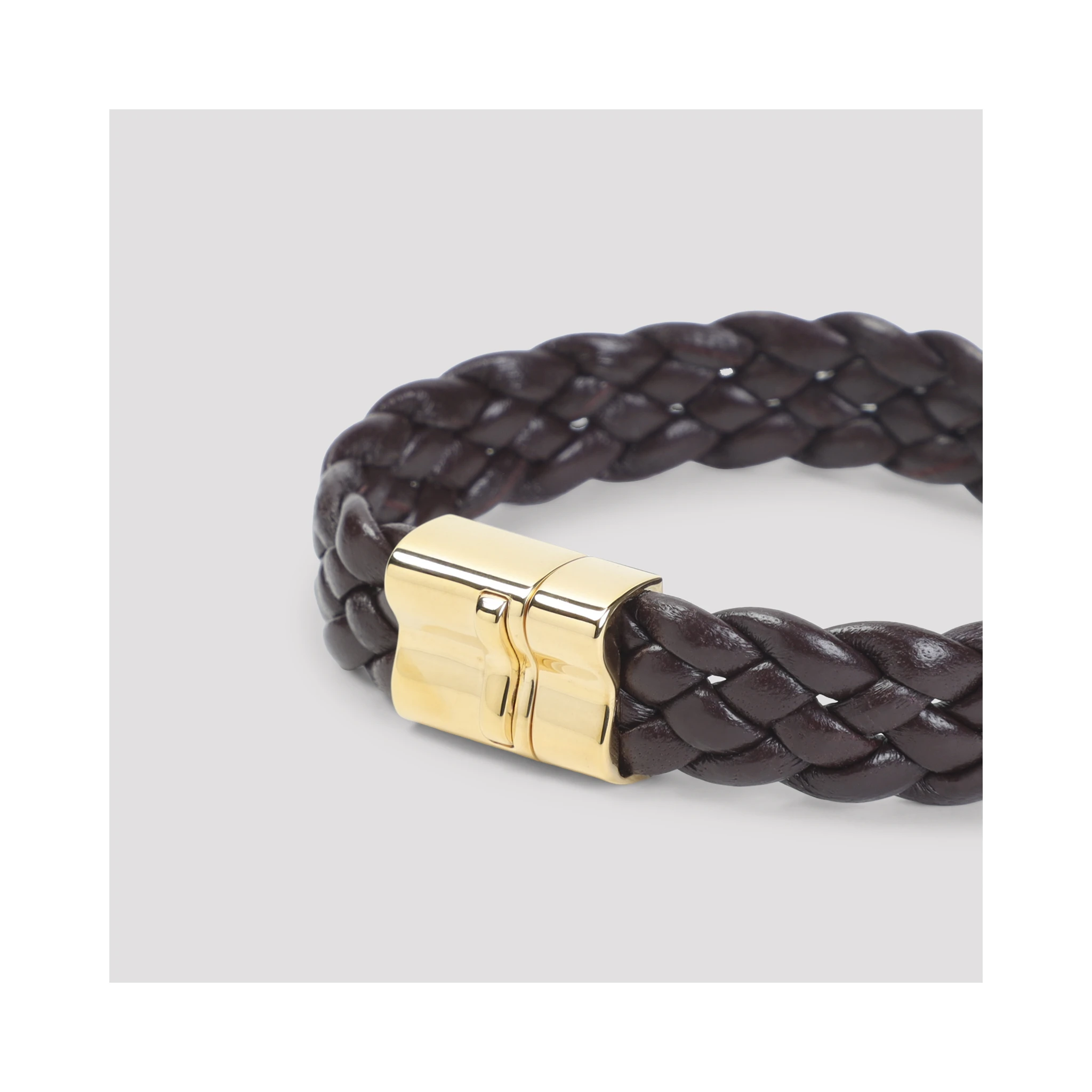 Bottega Veneta Intrecciato Leather Bracelet
