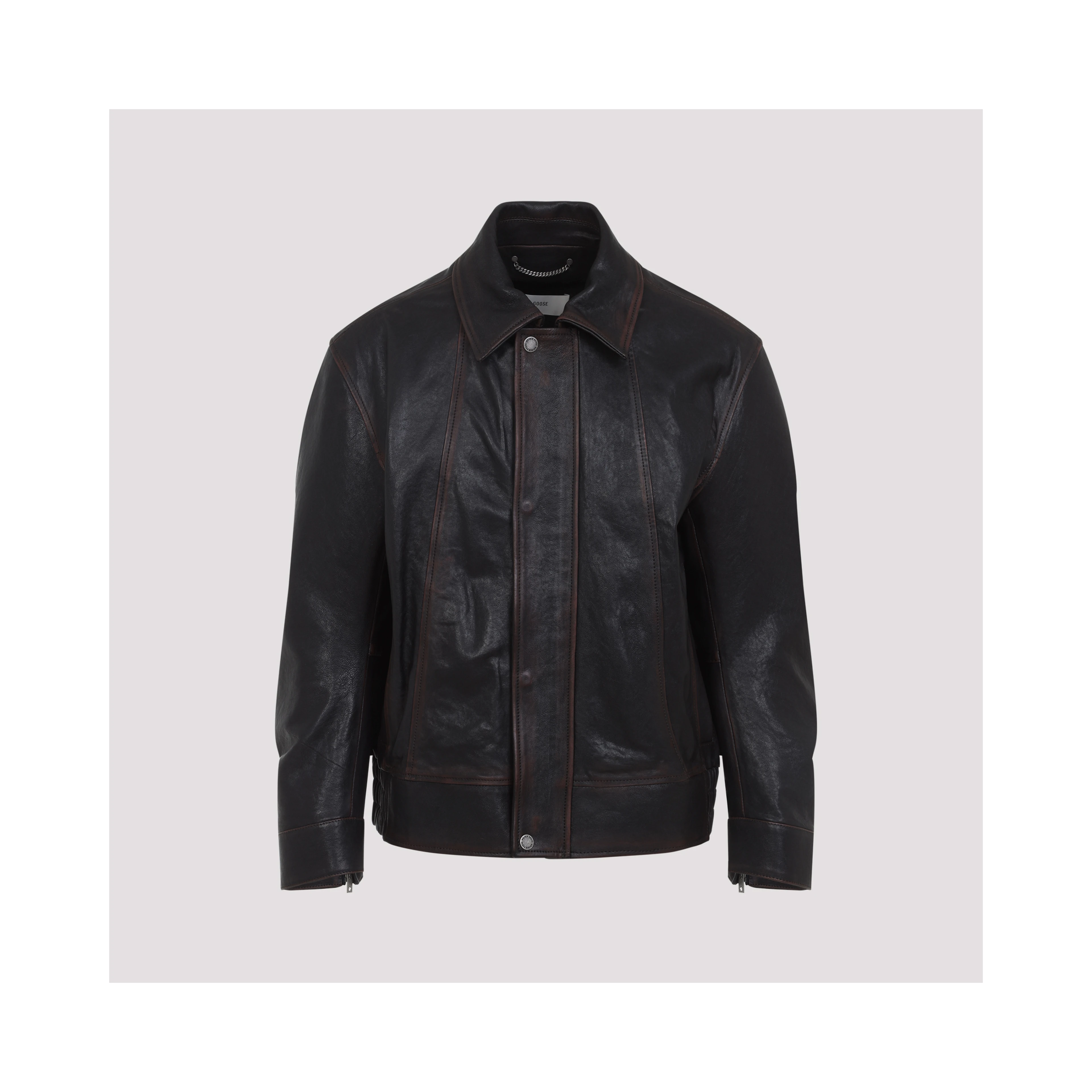 Golden Goose Prince Nappa Leather Bomber Jacket