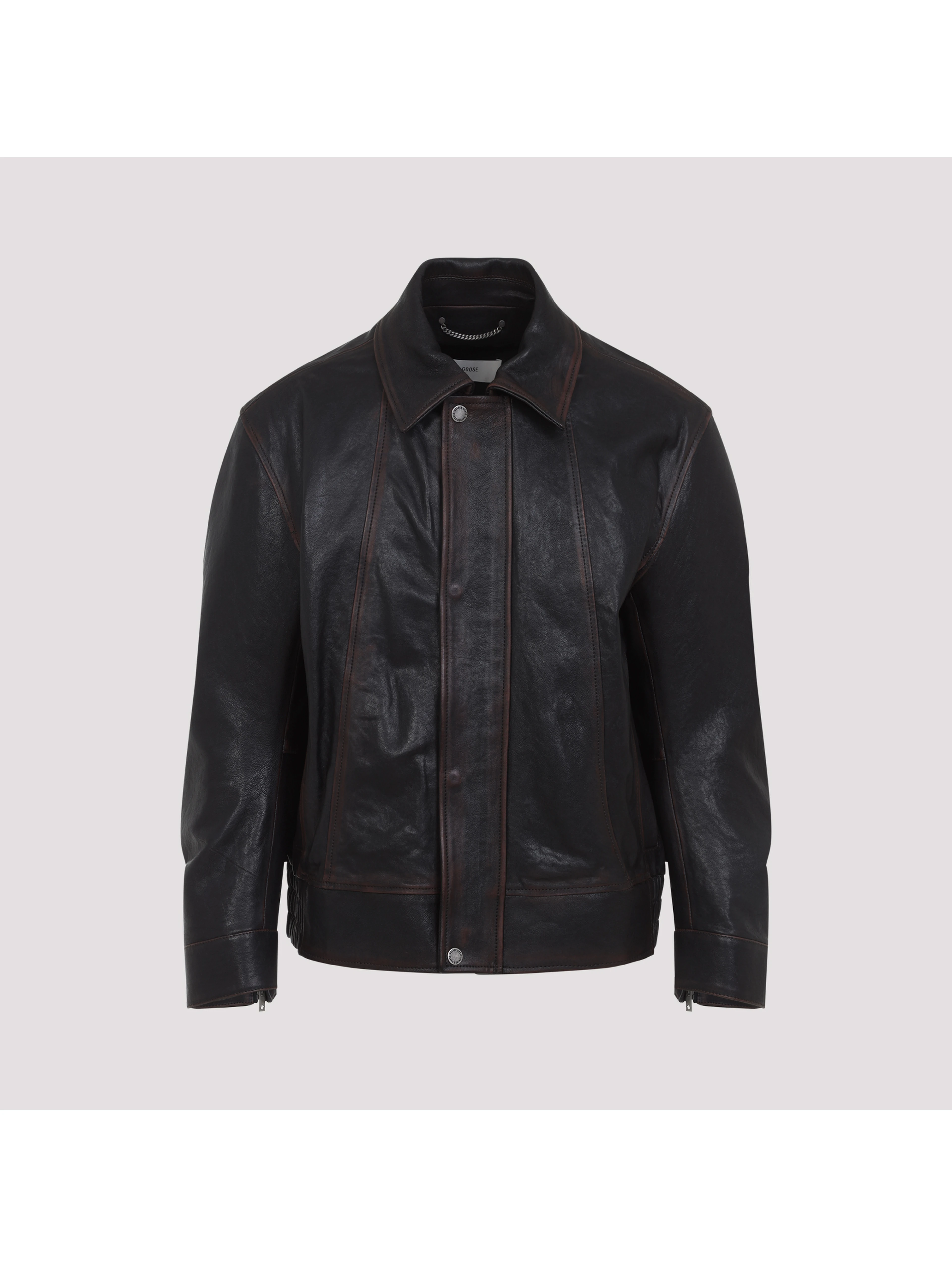 Golden Goose Prince Nappa Leather Bomber Jacket