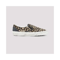 Golden Goose Leopard Slip-On Sneakers