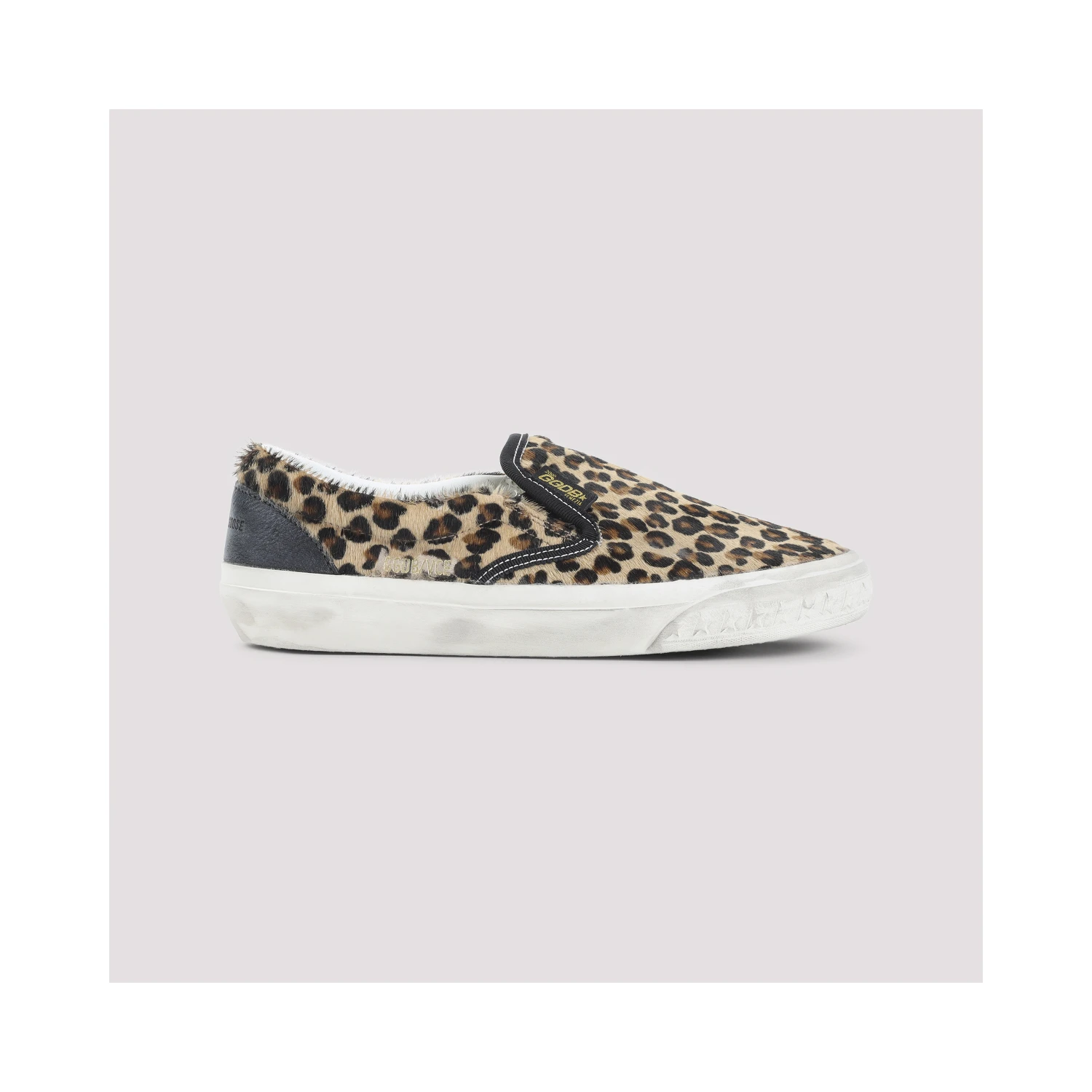 Golden Goose Leopard Slip-On Sneakers