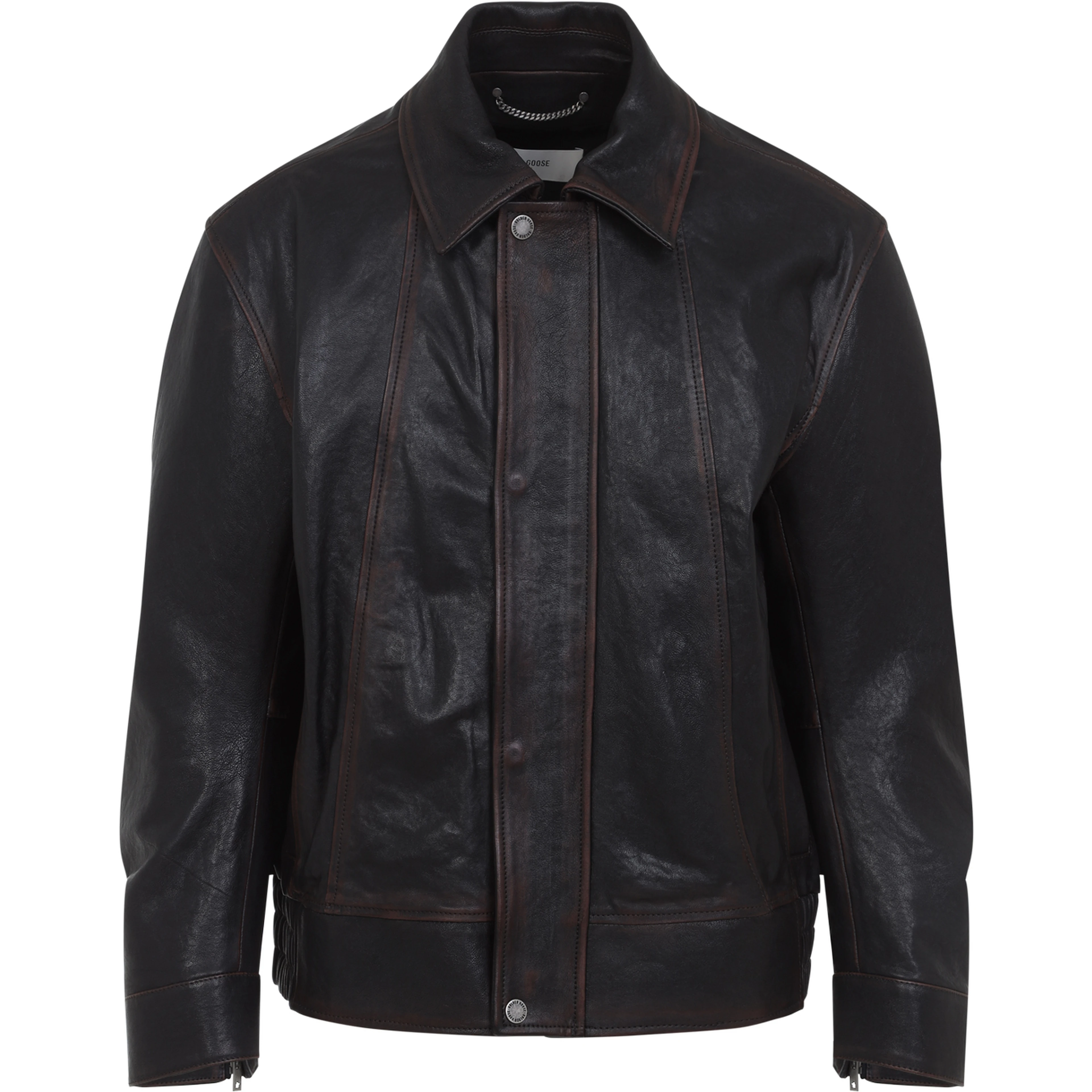 Golden Goose Prince Nappa Leather Bomber Jacket