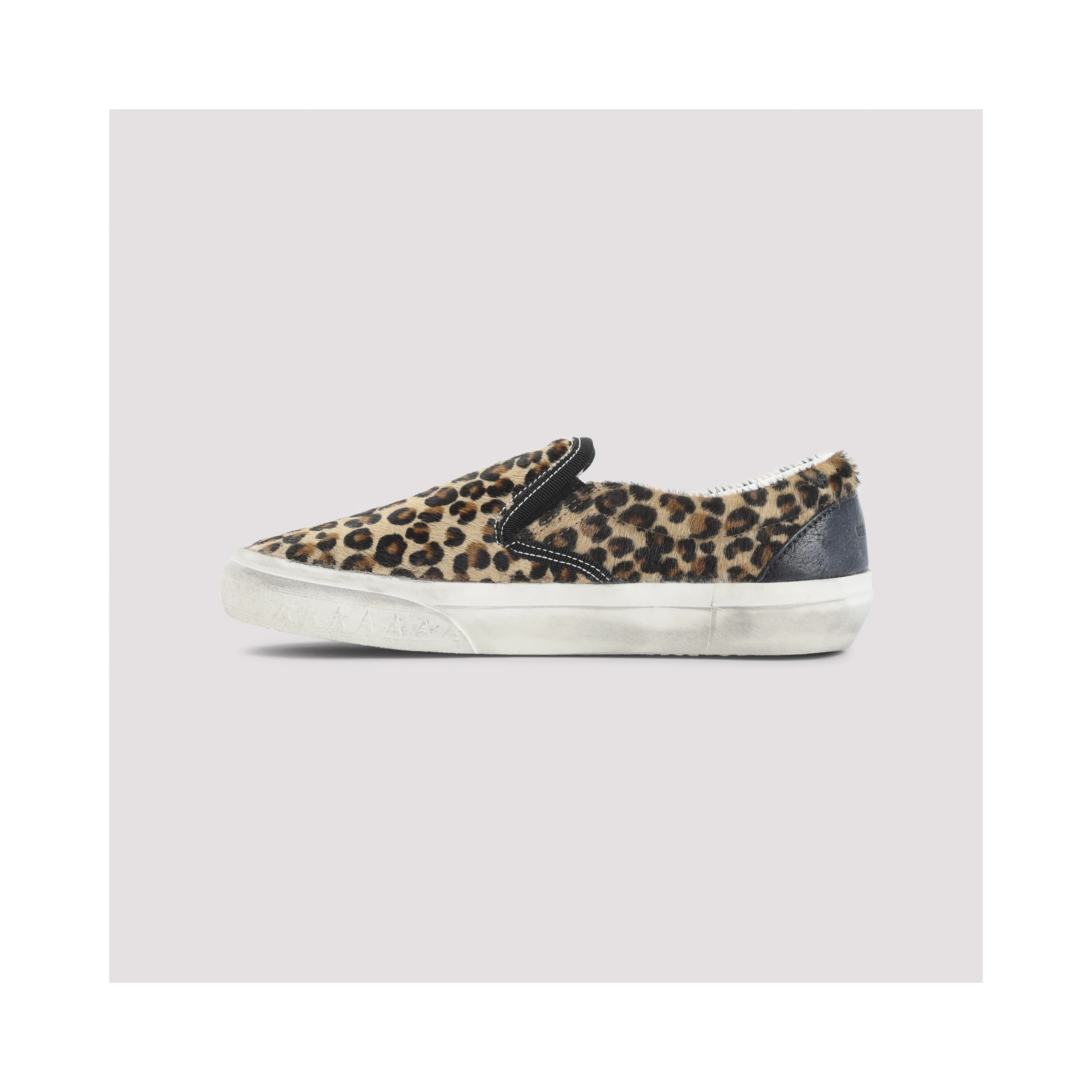 Golden Goose Leopard Slip-On Sneakers