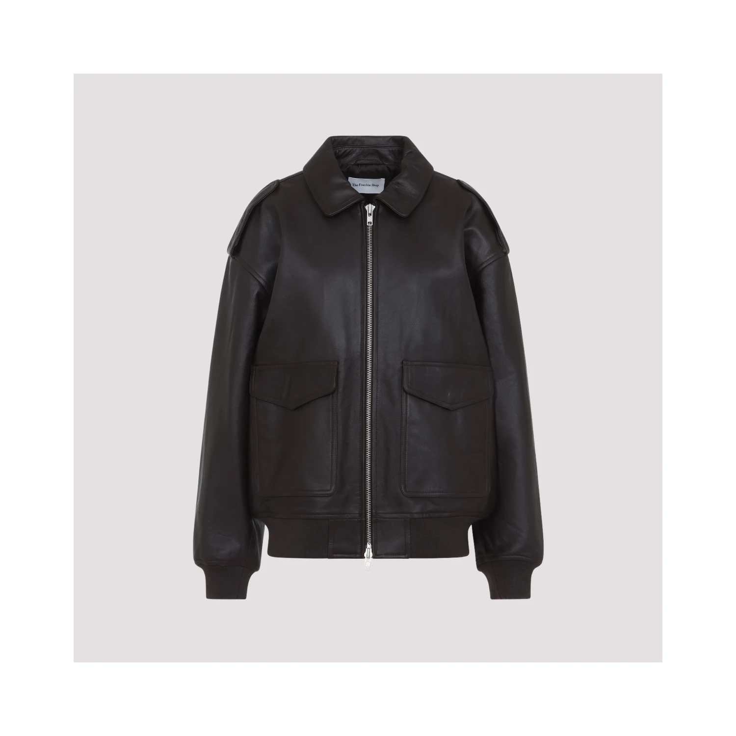 The Frankie Shop Viper Leather Jacket