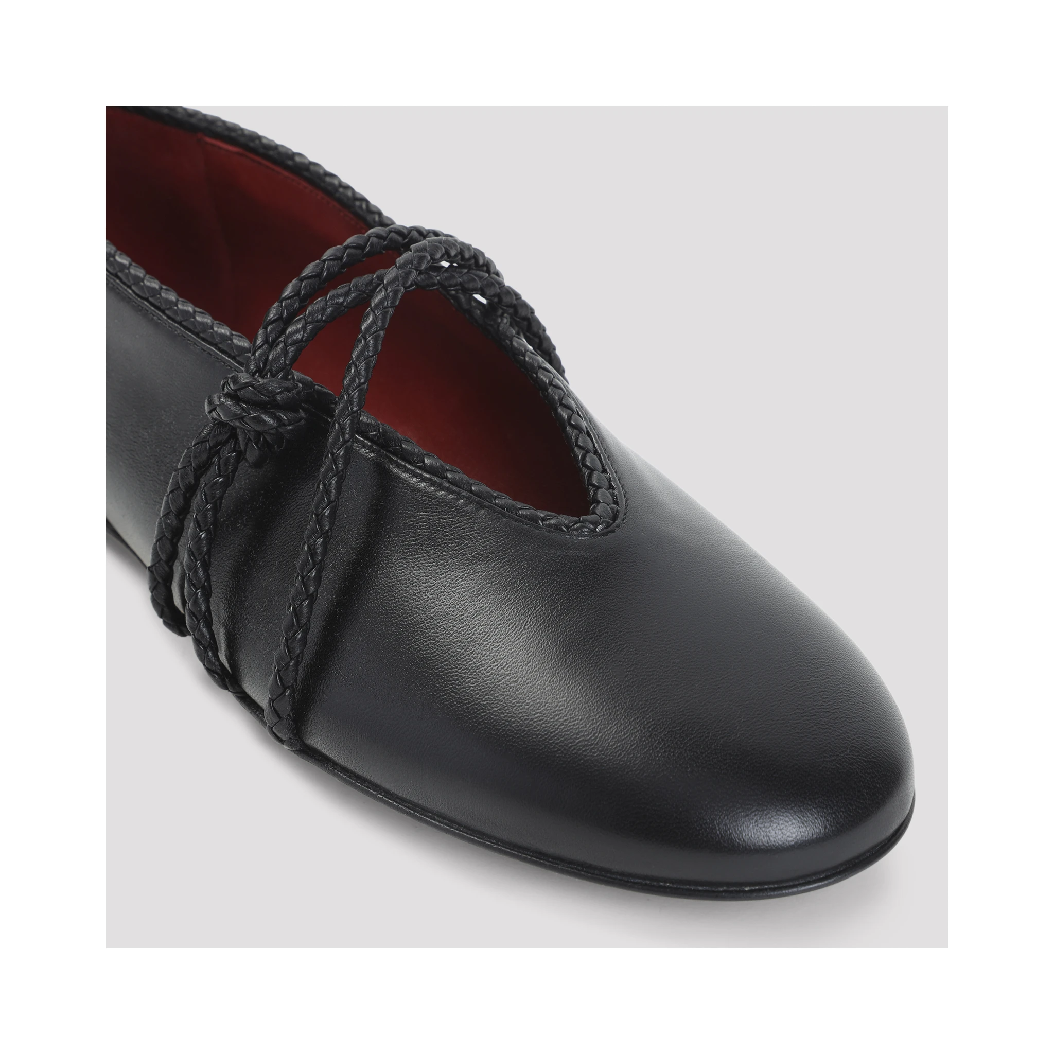 Bottega Veneta Rosa Lamb Leather Ballerinas