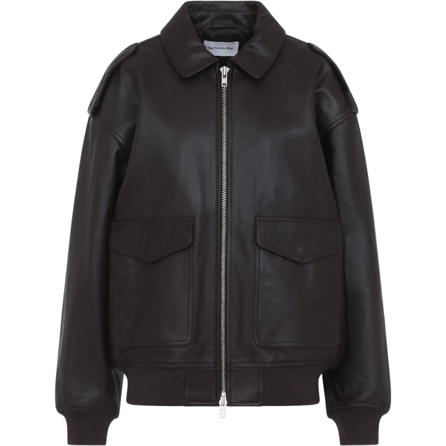 The Frankie Shop Viper Leather Jacket