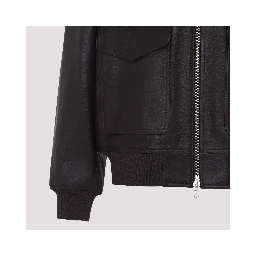 The Frankie Shop Viper Leather Jacket