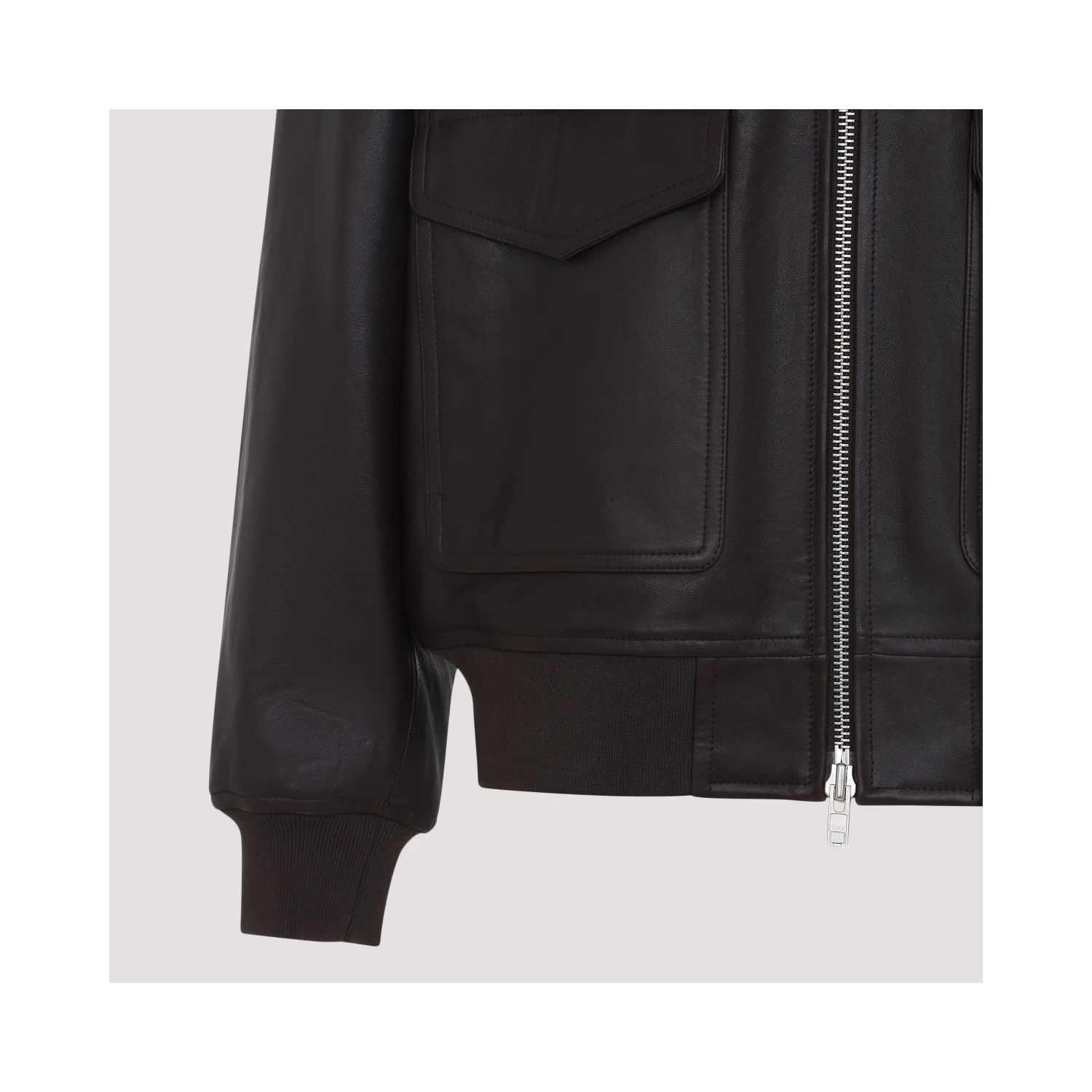 The Frankie Shop Viper Leather Jacket