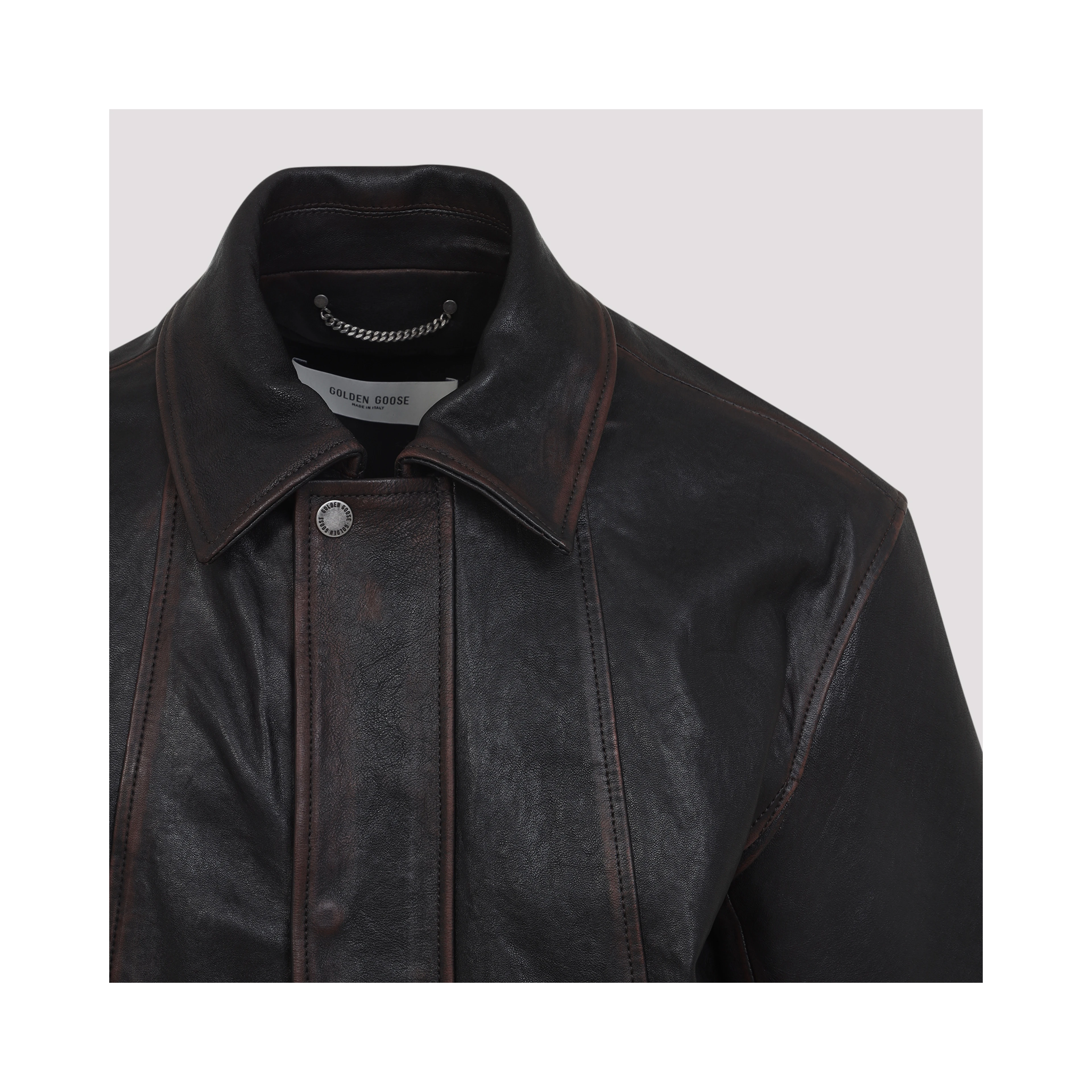 Golden Goose Prince Nappa Leather Bomber Jacket