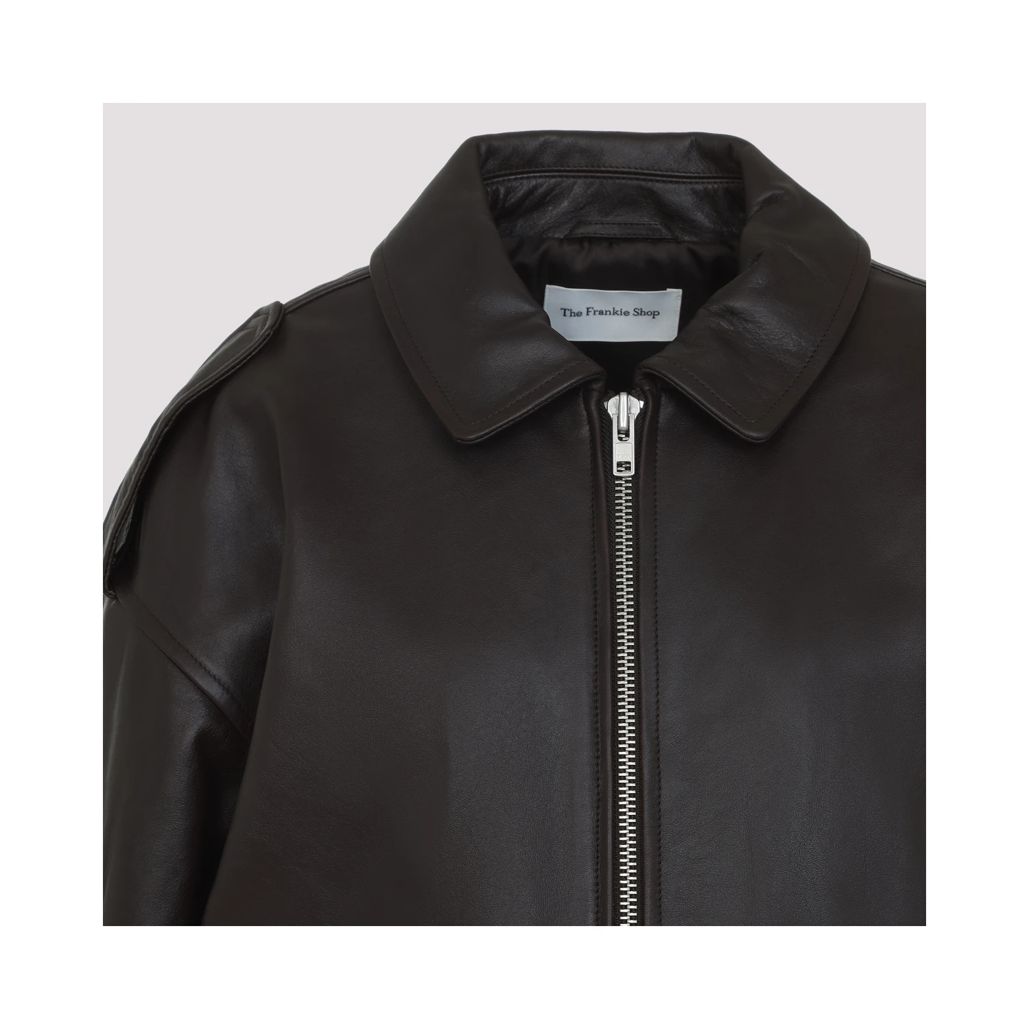 The Frankie Shop Viper Leather Jacket